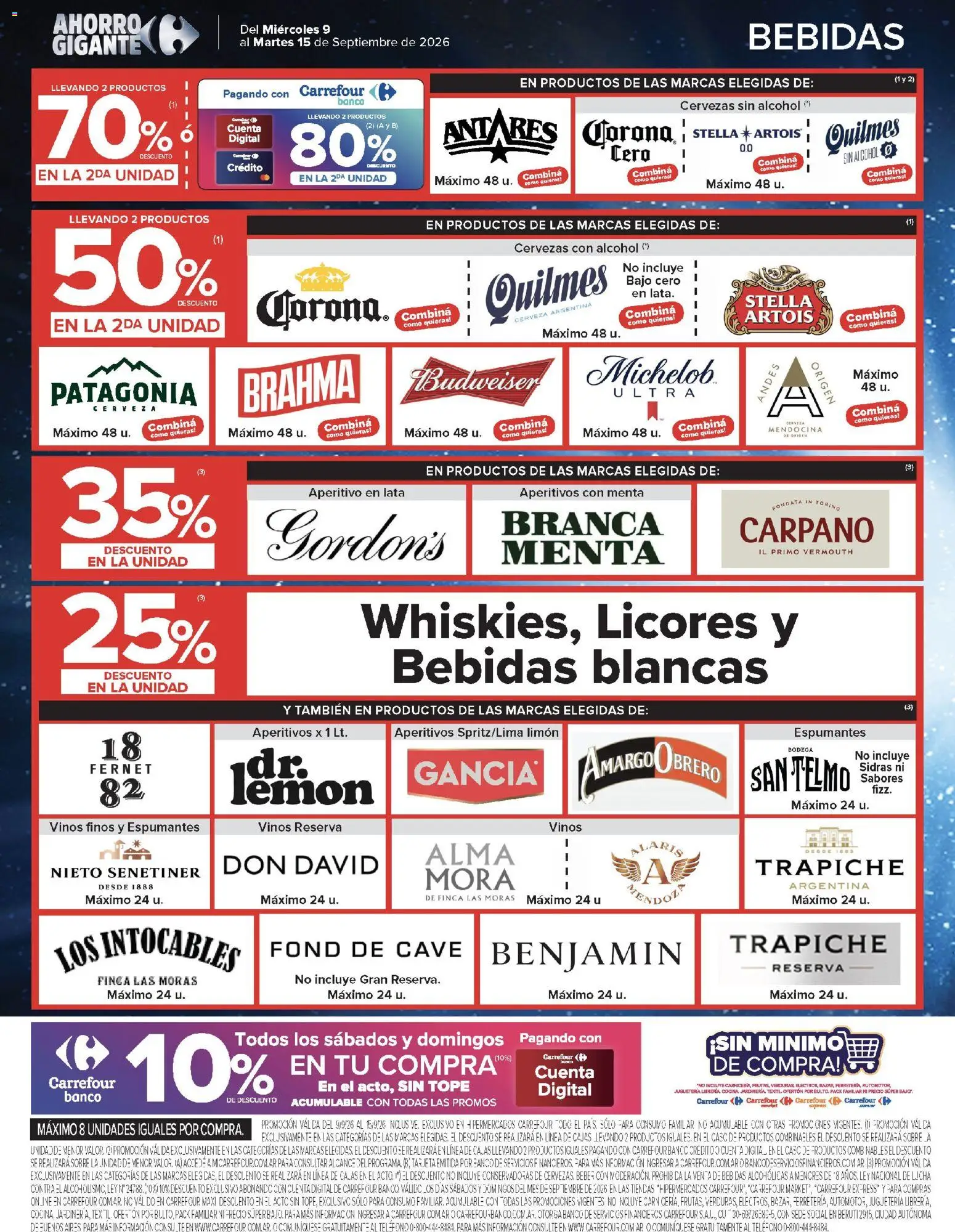 Carrefour - Ofertas │ válido desde el 09/09/2026 | Página: 14 | Productos: Teléfono, Limón, Cerveza, Té