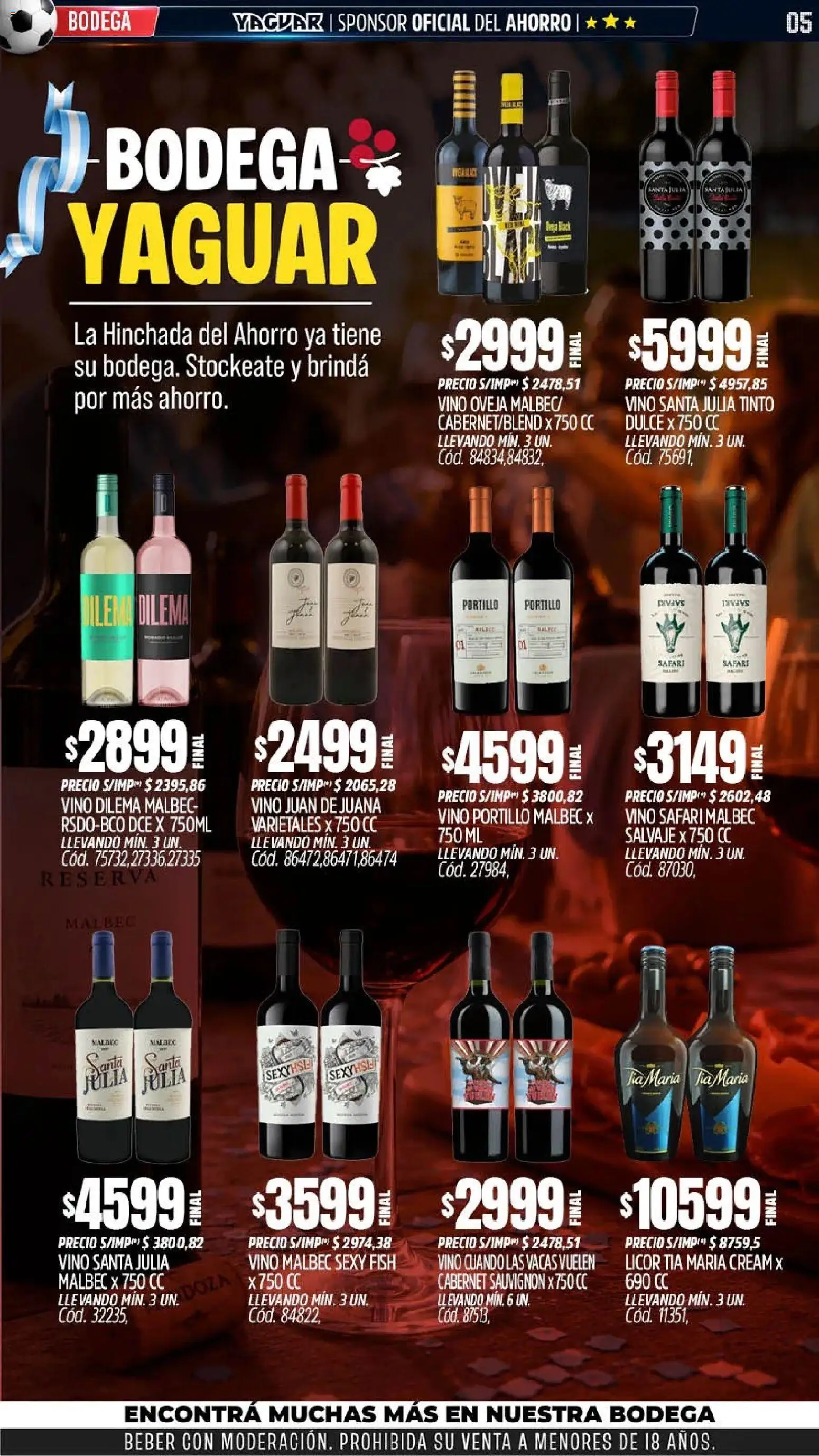 Yaguar - Oferta Semanal San Juan │ válido desde el 08.06.2026 | Página: 6 | Productos: Vino