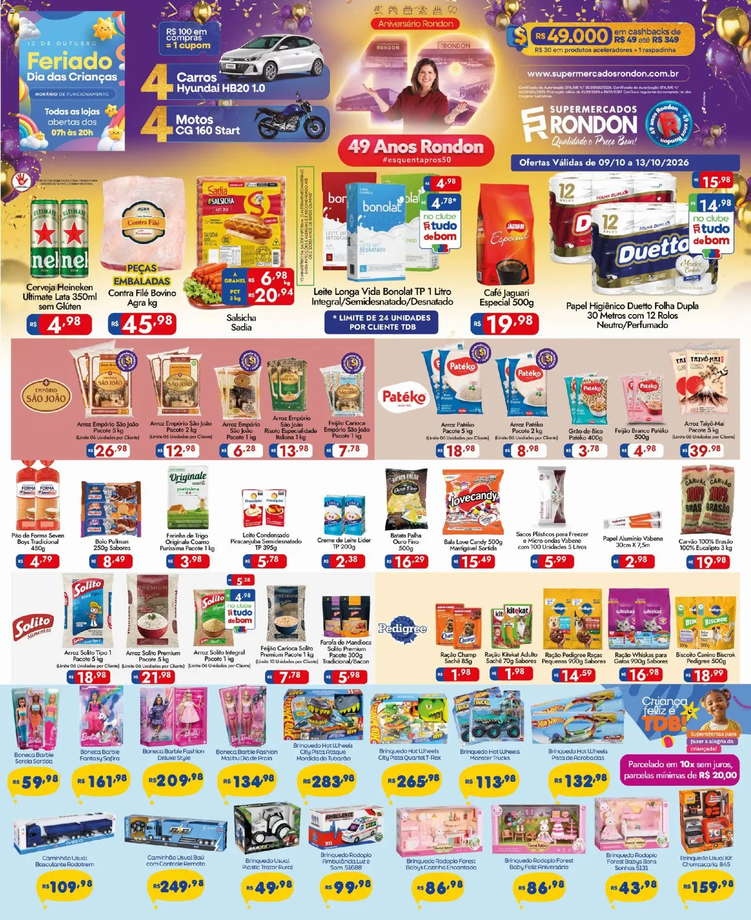 Supermercados Rondon Folheto - válido de 09/10/2026 | Página: 1