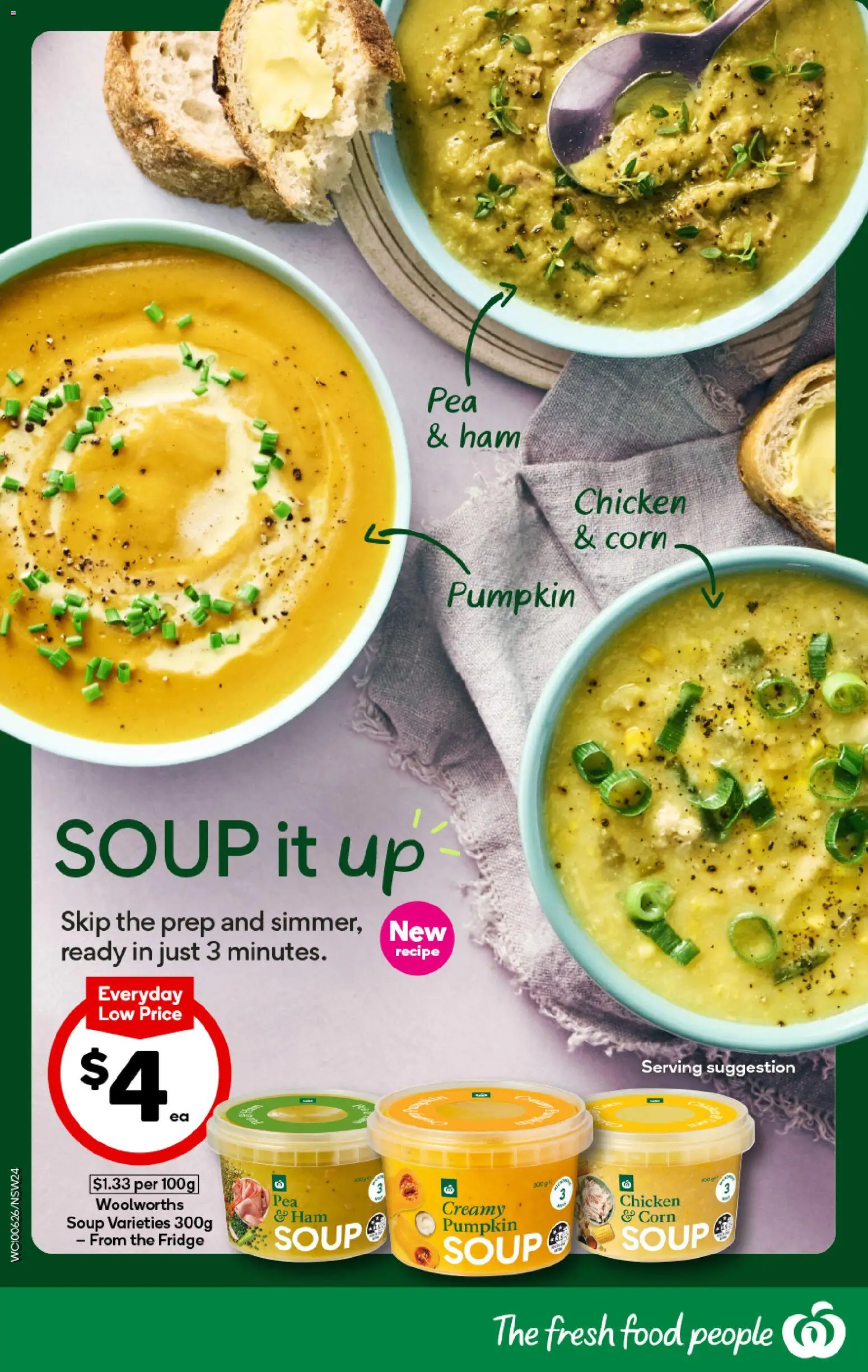 Woolworths catalogue - valid from 10.06.2026 | Page: 24 | Products: Chicken, Soup, Pumpkin, Fridge