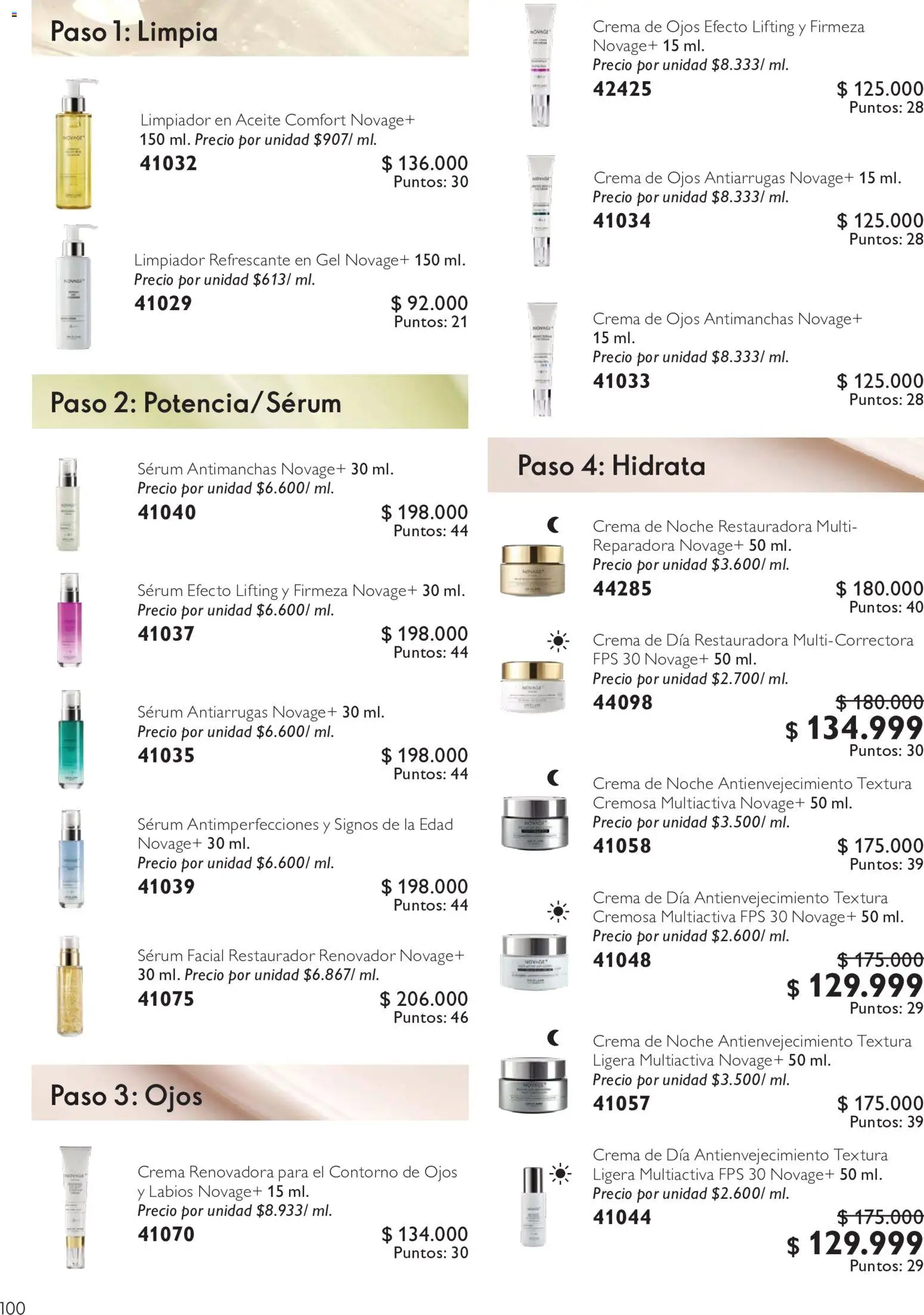 Oriflame revista - valida desde el 01/08/2026 | Página: 100 | Productos: Crema, Serum, Contorno, Contorno de ojos