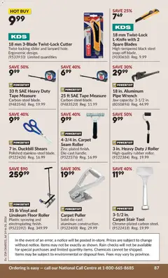 Preview of Princess Auto flyer - 2 Week Sale! from shop Princess Auto valid from Jul 14, 2026 | Page: 101 | Products: Cutter, Carpet