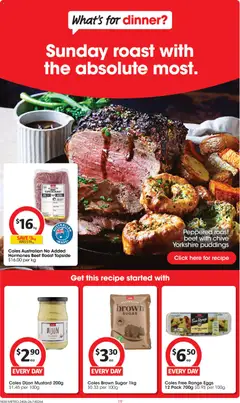 Preview of Coles catalogue - valid from 24/06/2026 | Page: 19 | Products: Eggs, Mustard, Beef, Sugar