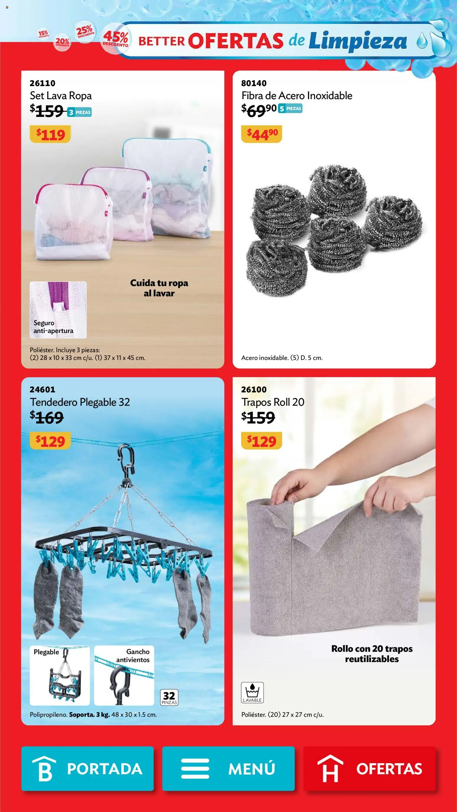 Nuevas ofertas de Betterware válidas en toda la República Mexicana desde el 28/09/2026. ¡Encuentra las mejores ofertas en Betterware campaña 10 2026! | Página: 87