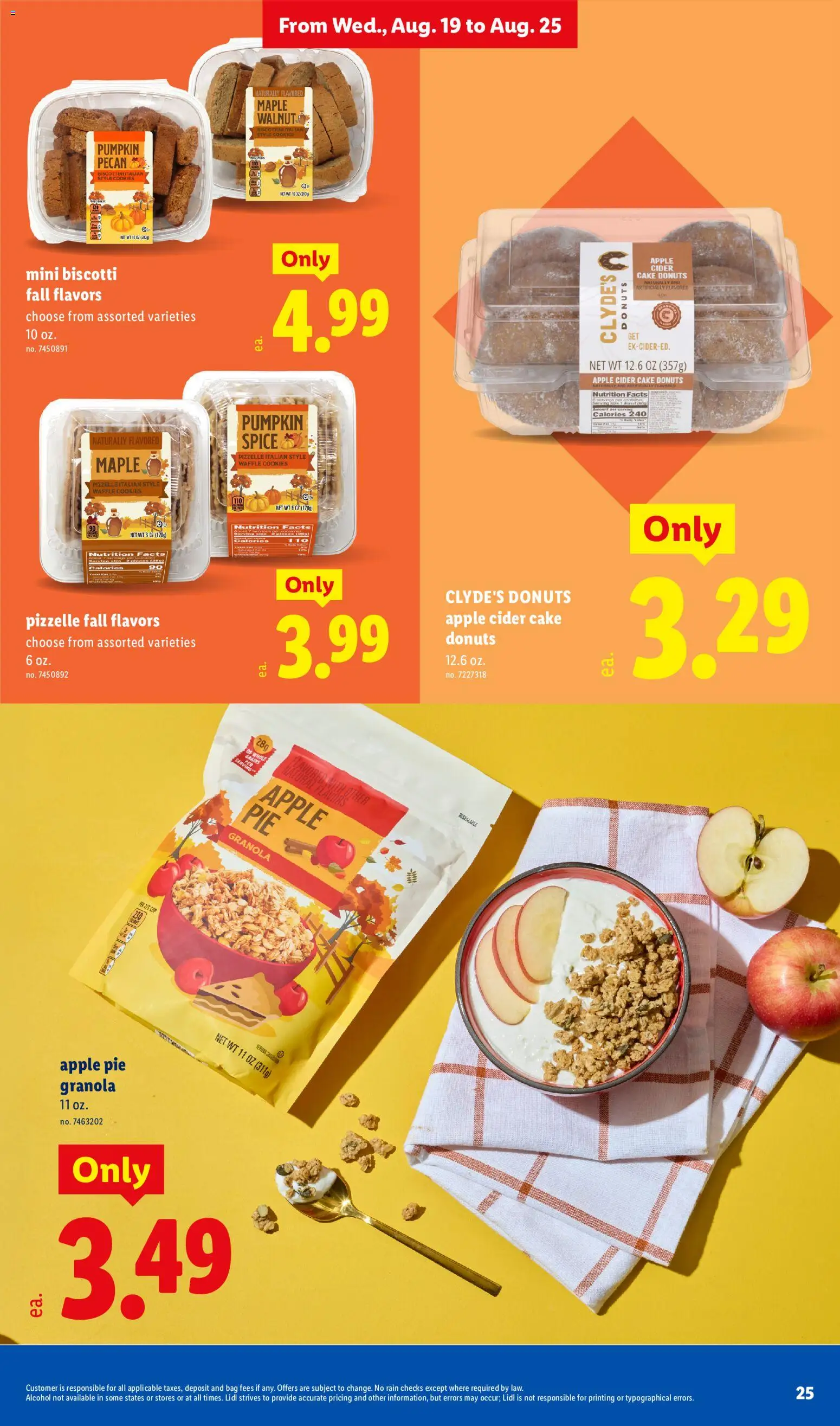 Lidl Weekly Ad - valid from 08/19/2026 | Page: 25 | Products: Cider, Grains, Cake, Bag