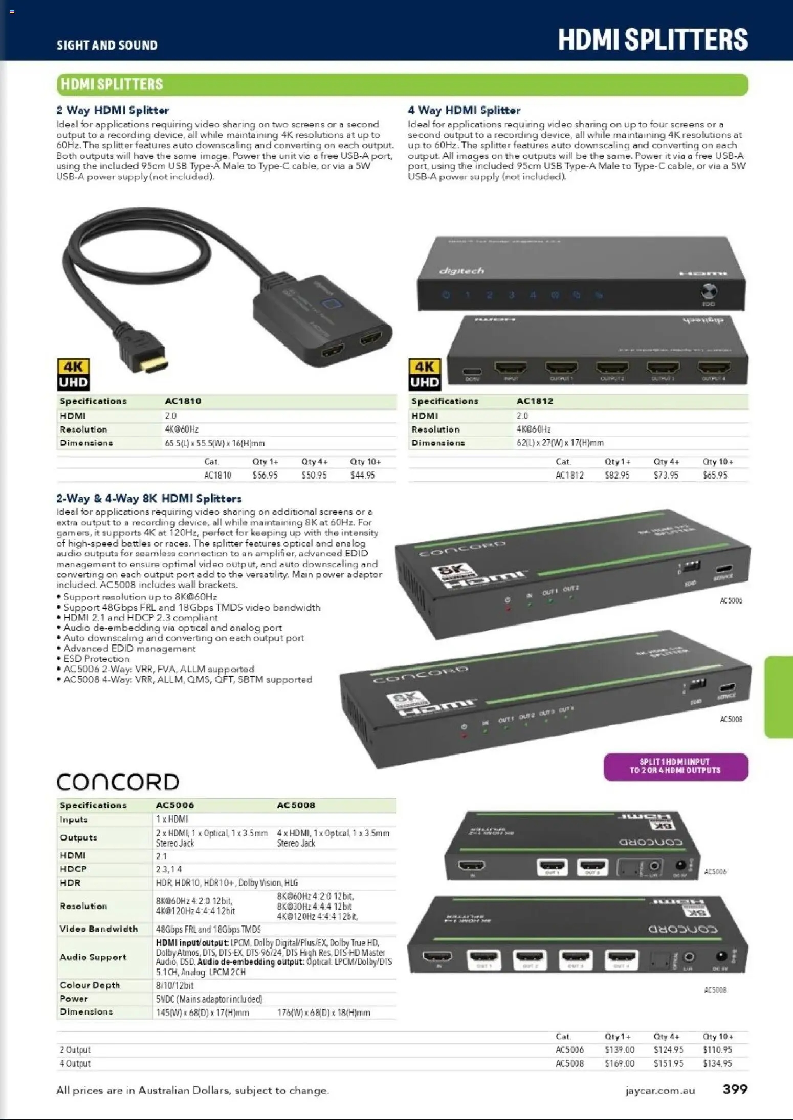 Jaycar catalogue - valid from 31/08/2026 | Page: 397 | Products: Adaptor, Audio, Stereo, Video