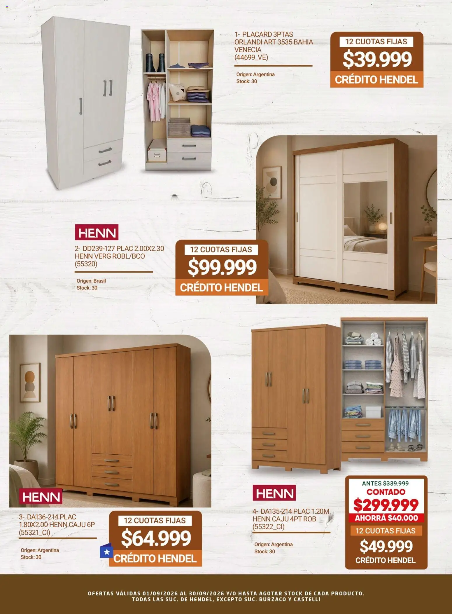 Hendel catálogo │ válido desde el 01/09/2026 | Página: 33 | Productos: Placard