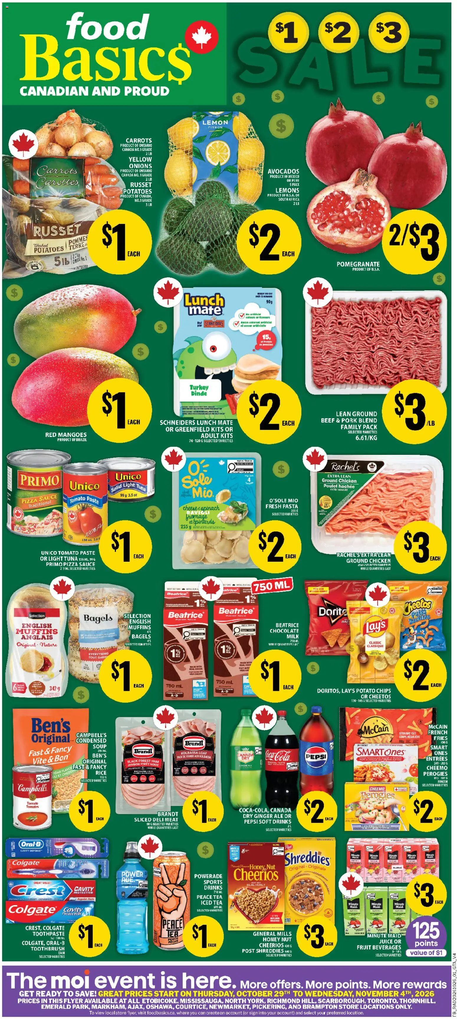 Food Basics flyer valid from Oct 29, 2026 | Page: 1