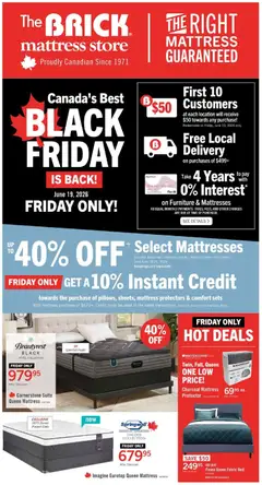Preview of The Brick - Brick Mattress Store from shop The Brick valid from 18.06.2026