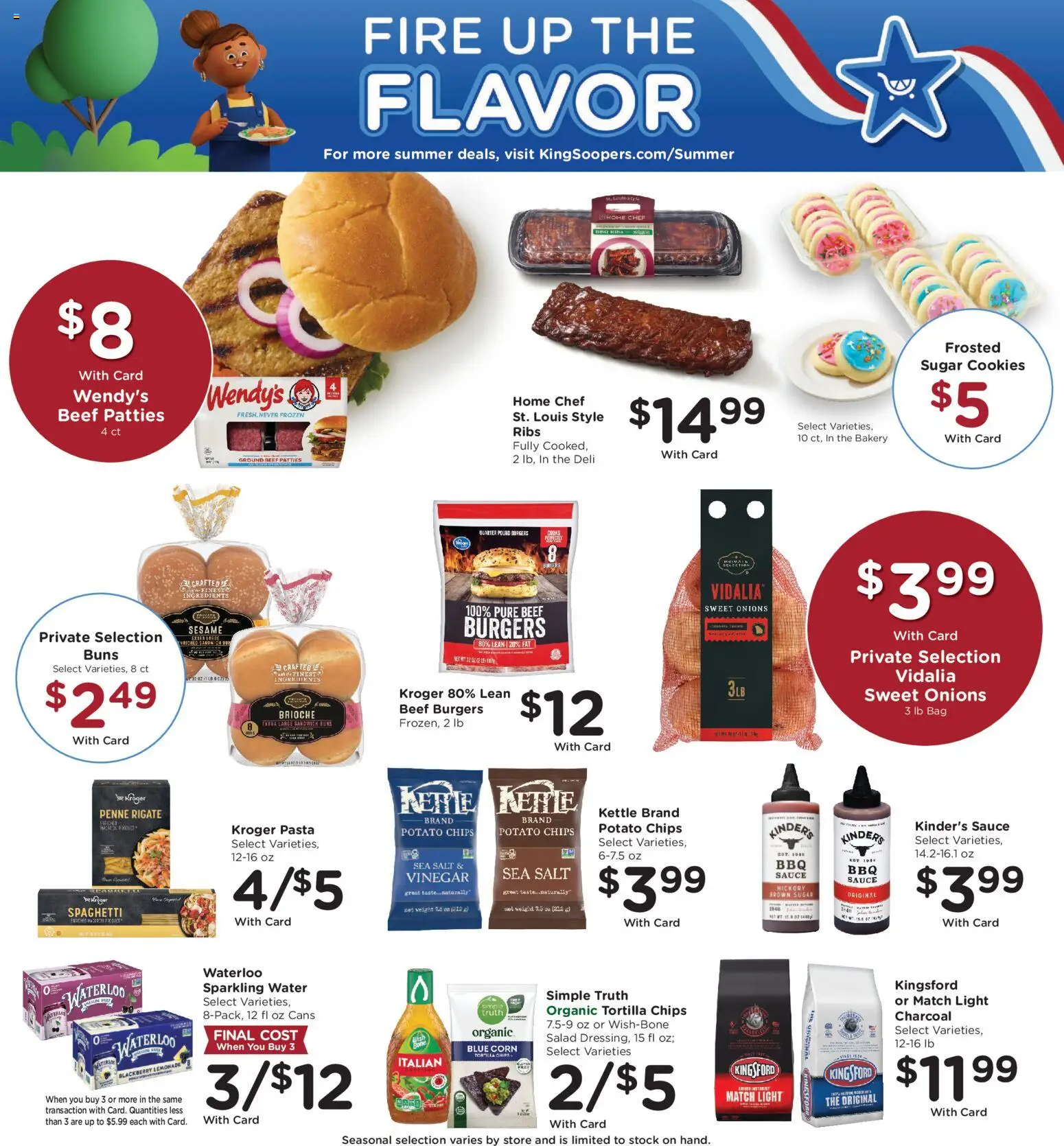King Soopers Weekly Ad - valid from 07/29/2026 | Page: 13 | Products: Beef, Pasta, Salad, Salt