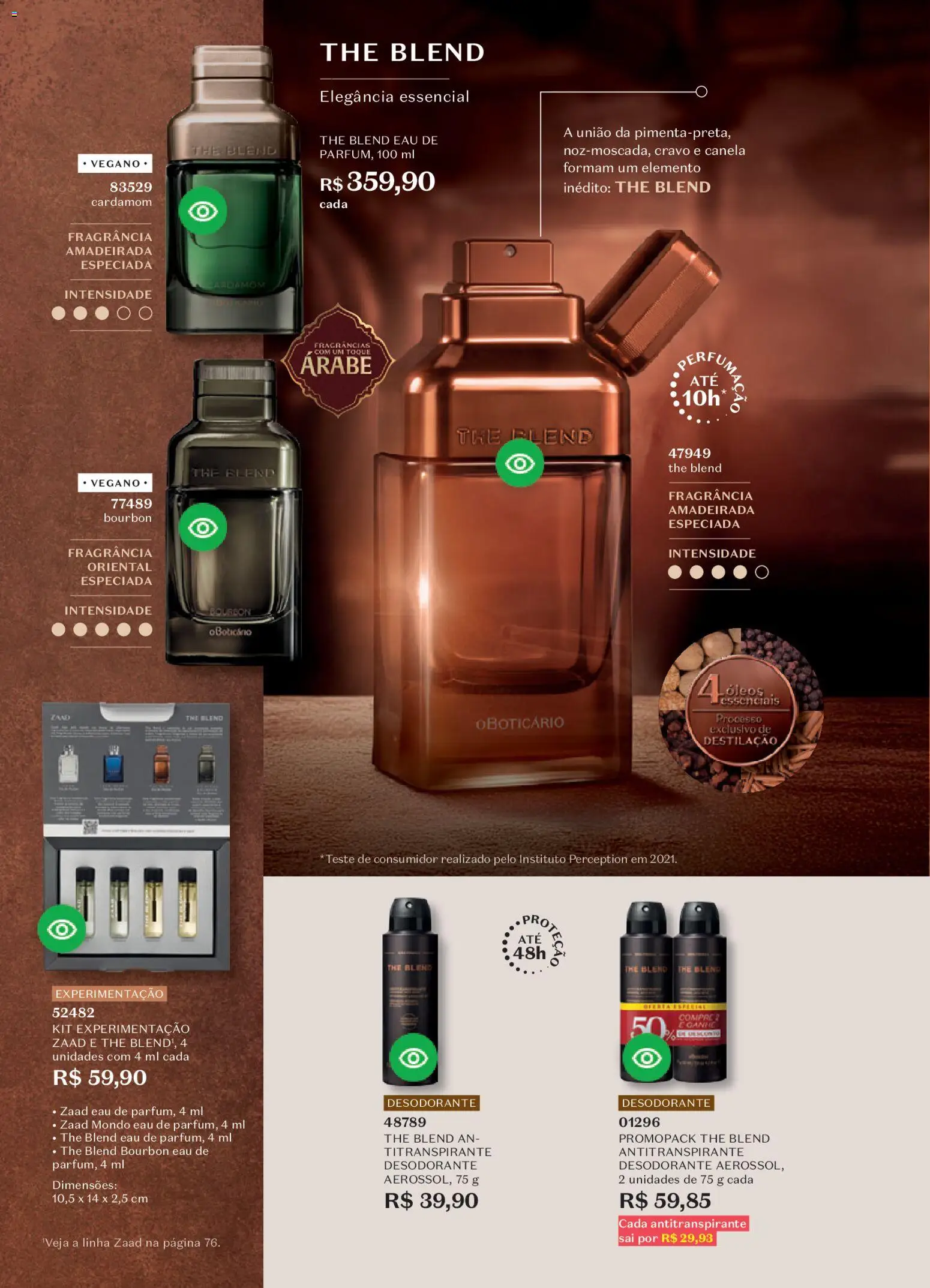 O Boticário Folheto - válido de 13.04.2026 | Página: 90 | Produtos: Fragrância, Desodorante, Bourbon, Canela
