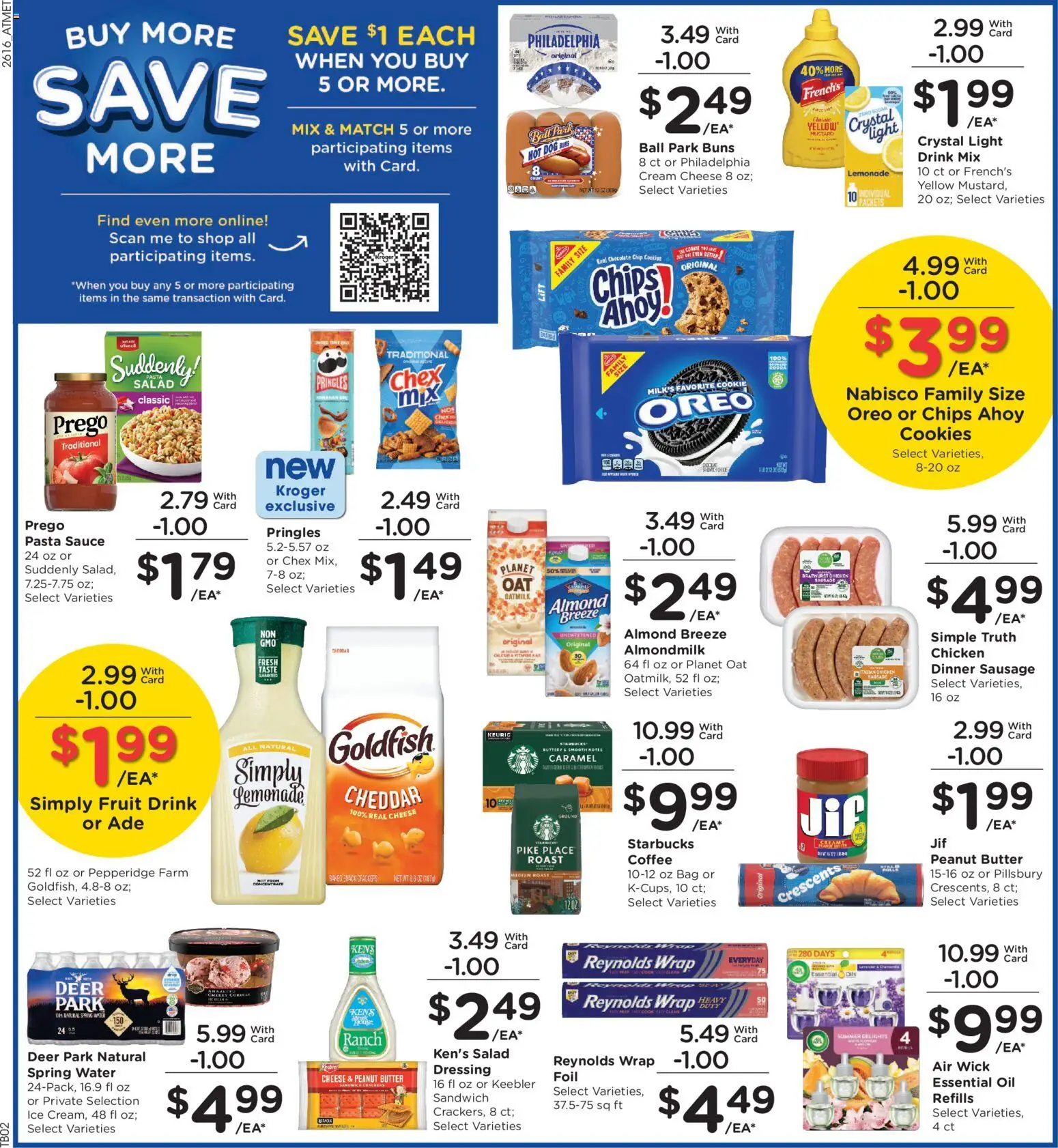 Kroger Weekly Ad - valid from 20.05.2026 | Page: 5 | Products: Cheese, Cream, Salad, Sausage