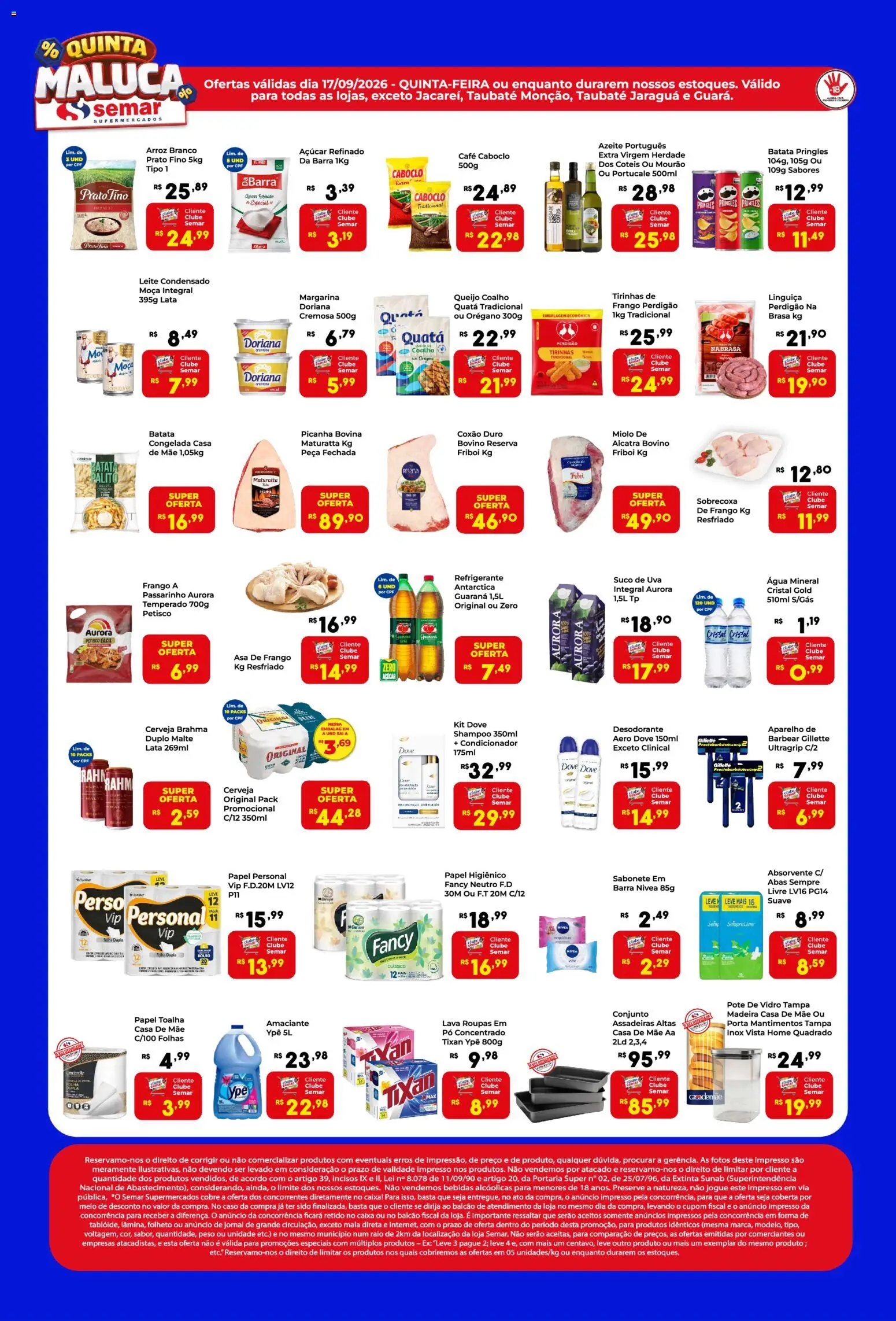 Semar Supermercado Folheto - válido de 17/09/2026 | Página: 1