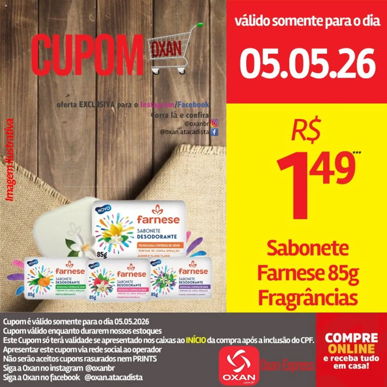 Oxan Atacadista Folheto - válido de 05.05.2026 | Página: 3 | Produtos: Perfume, Desodorante, Sabonete