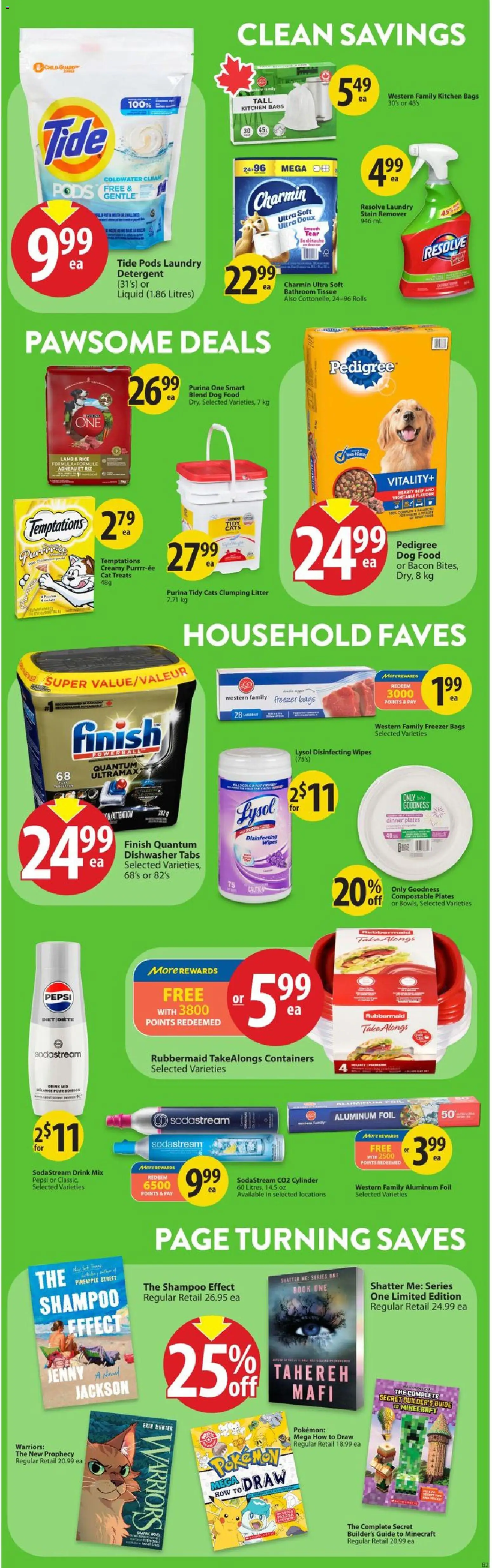 Save on foods flyer valid from Jul 16, 2026 | Page: 28 | Products: Freezer, Dog food, Shampoo, Detergent