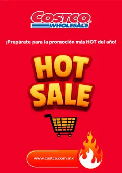 Vista previa de Costco Hot Sale aviso, nuevo folleto de la tienda, válido en México a partir del 18.05.2026