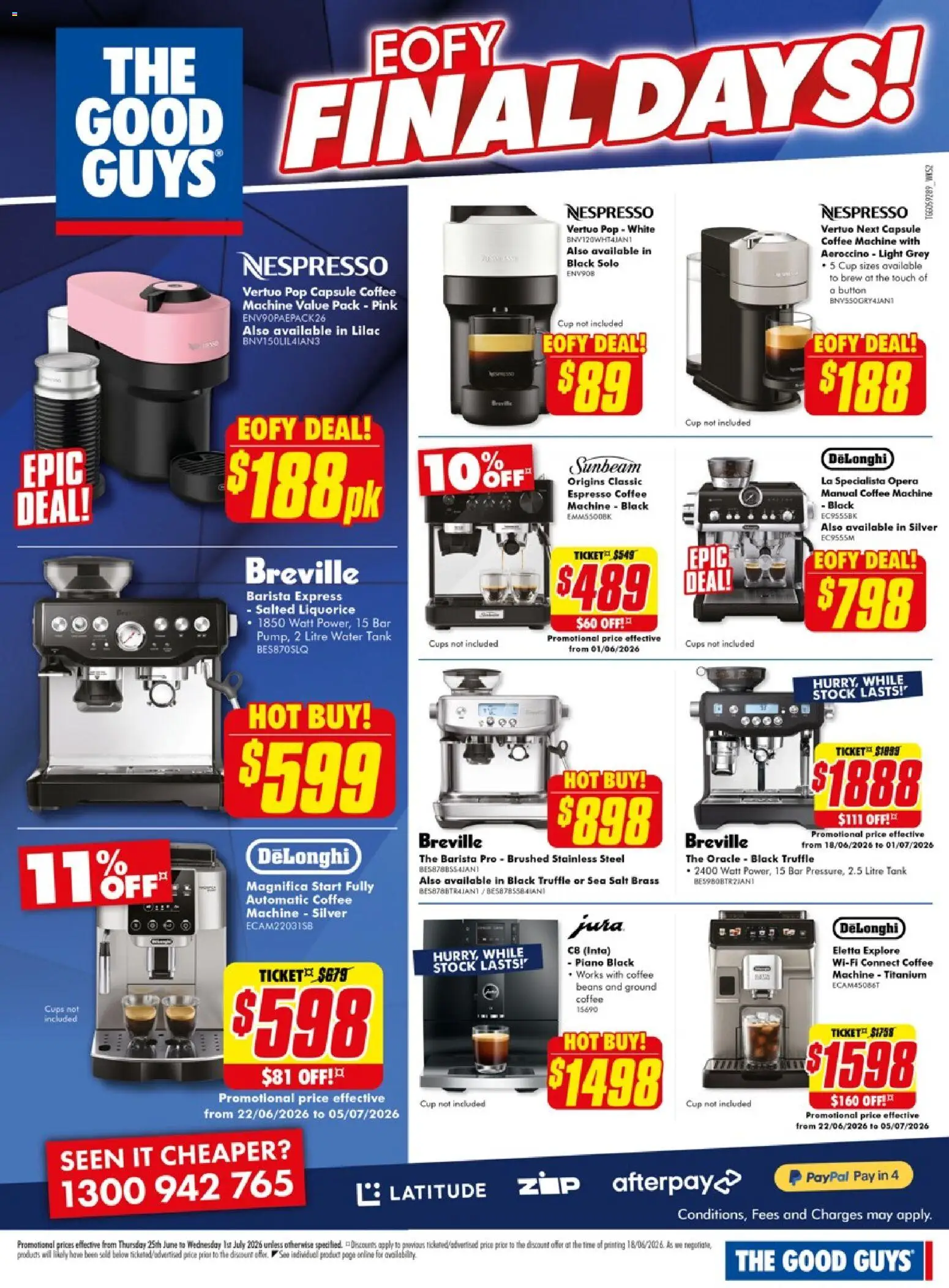 The Good Guys catalogue - valid from 25/06/2026 | Page: 15 | Products: Cups, Coffee, Water, Salt