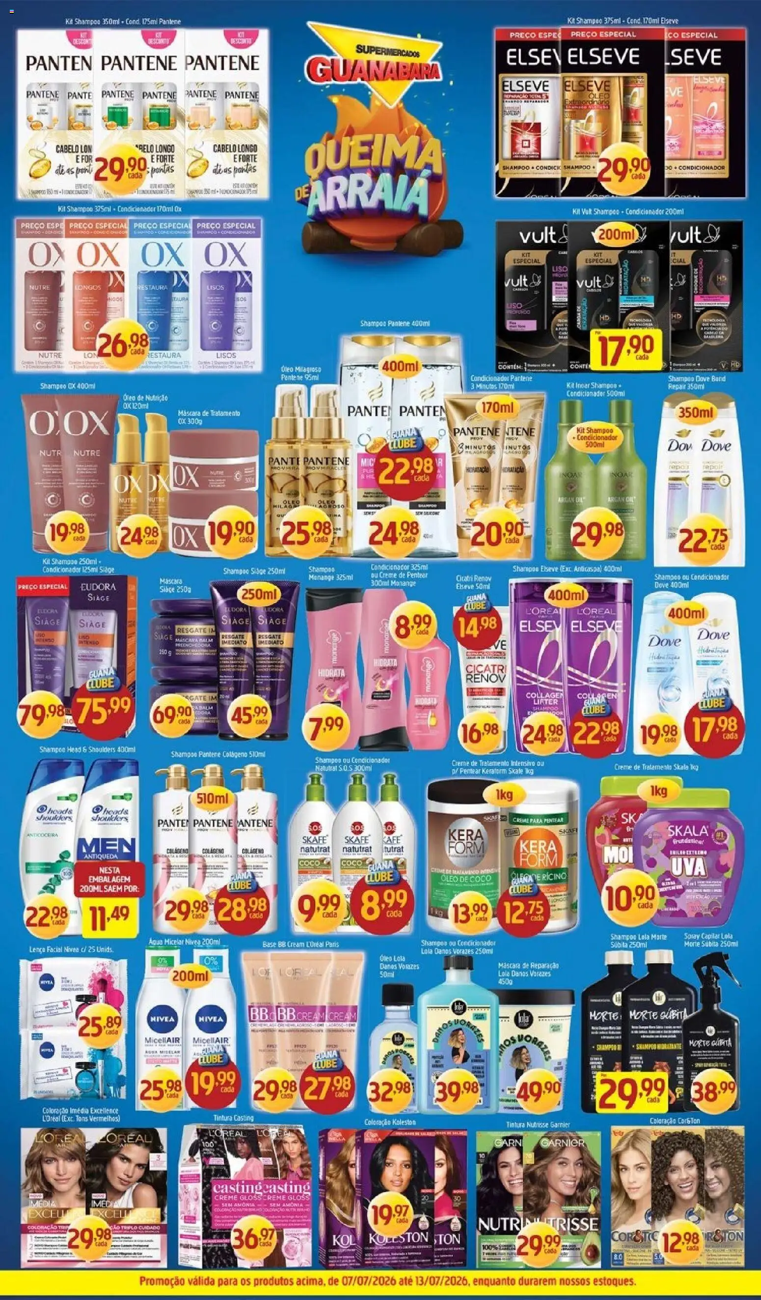 Supermercados Guanabara Folheto - válido de 07/07/2026 | Página: 12 | Produtos: Skate, Condicionador, Base, Dove