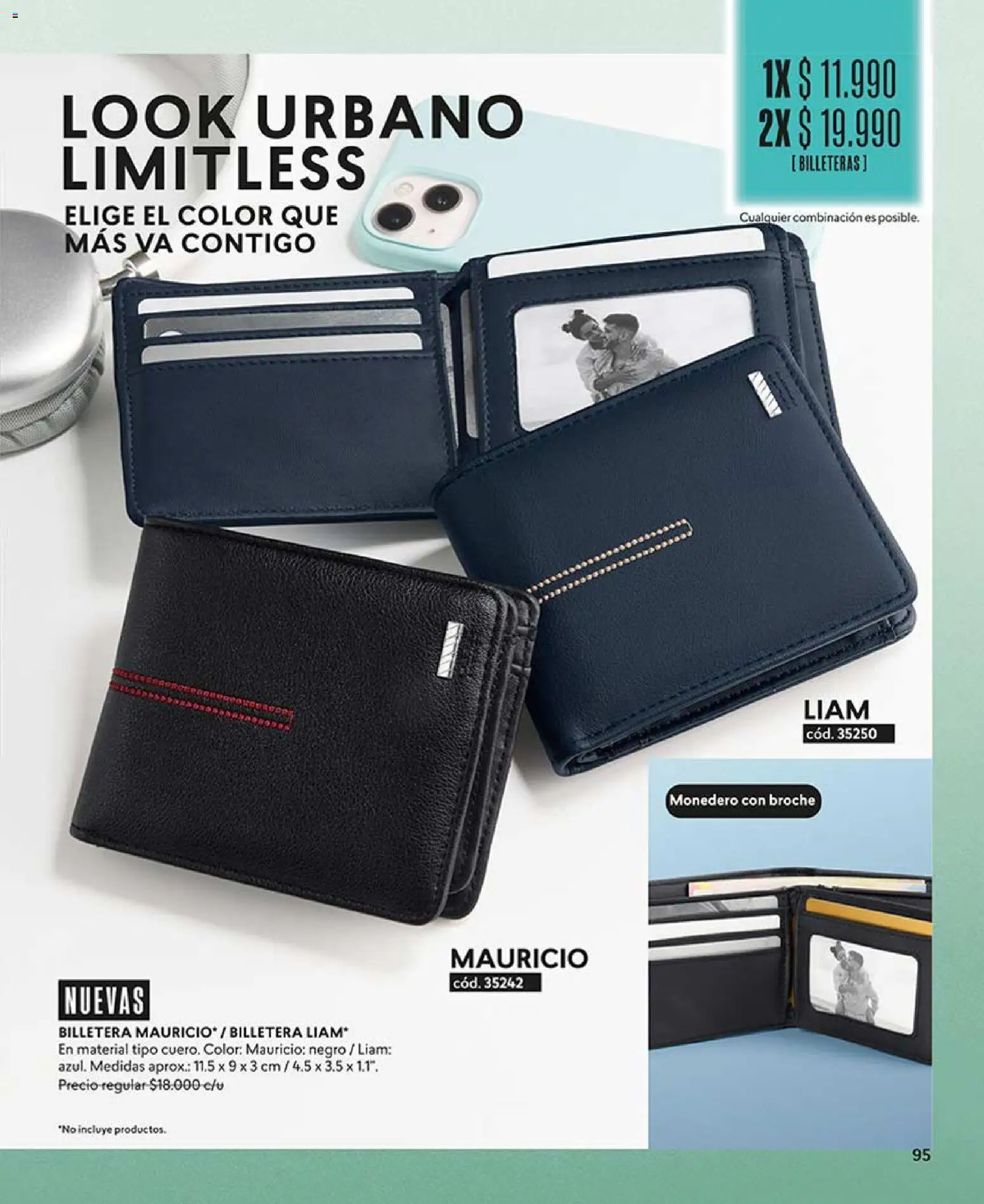 Catálogo CyZone Campaña 6 │ válido desde el 31.03.2026 | Página: 95 | Productos: Monedero, Broche, Billetera