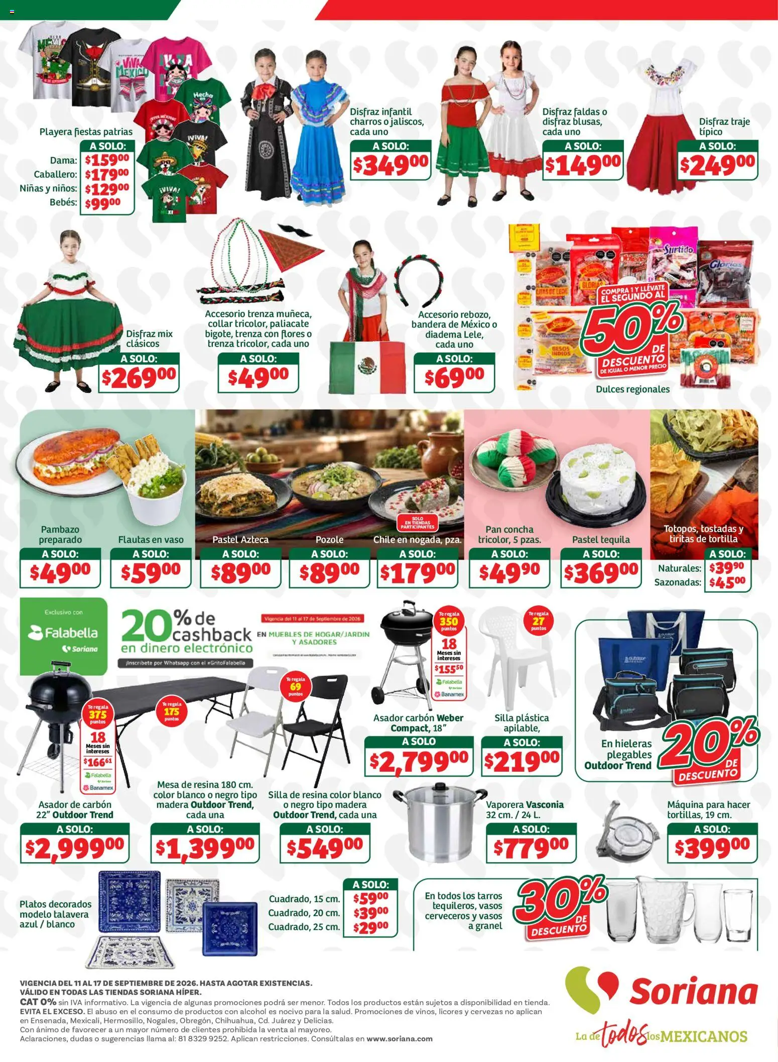 Nuevas ofertas de Soriana válidas en toda la República Mexicana desde el 11/09/2026. ¡Encuentra las mejores ofertas en Soriana folleto! | Página: 8