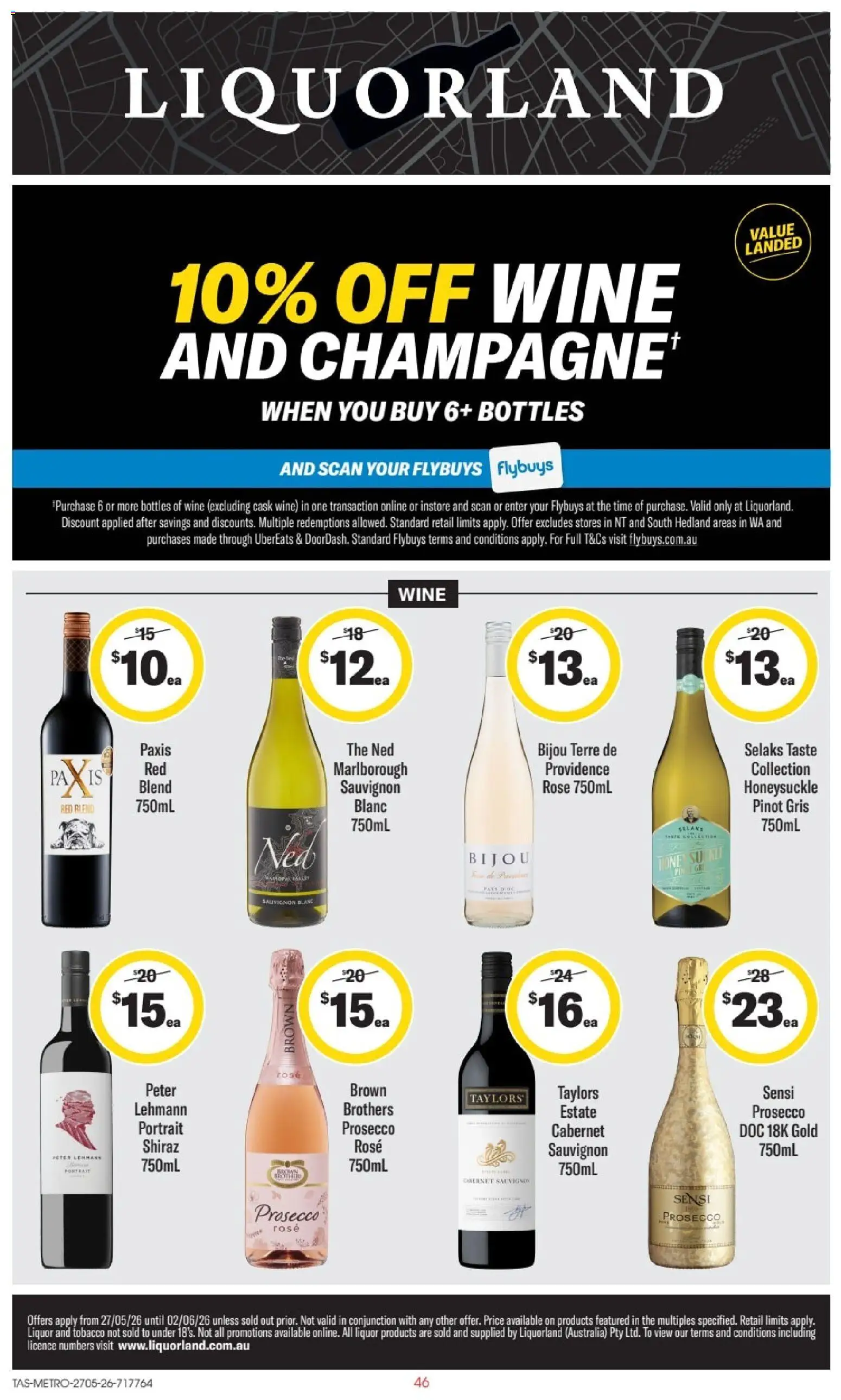 Liquorland catalogue - valid from 27.05.2026 | Page: 1 | Products: Wine
