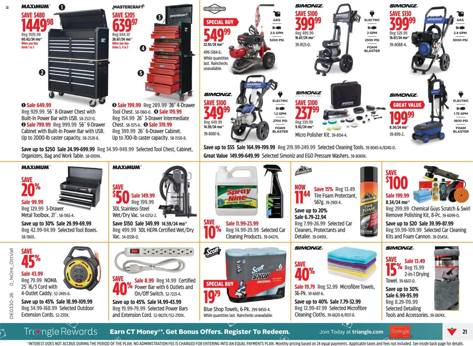 Canadian Tire flyer valid from Jul 23, 2026 | Page: 21 | Products: Bag, Cabinet