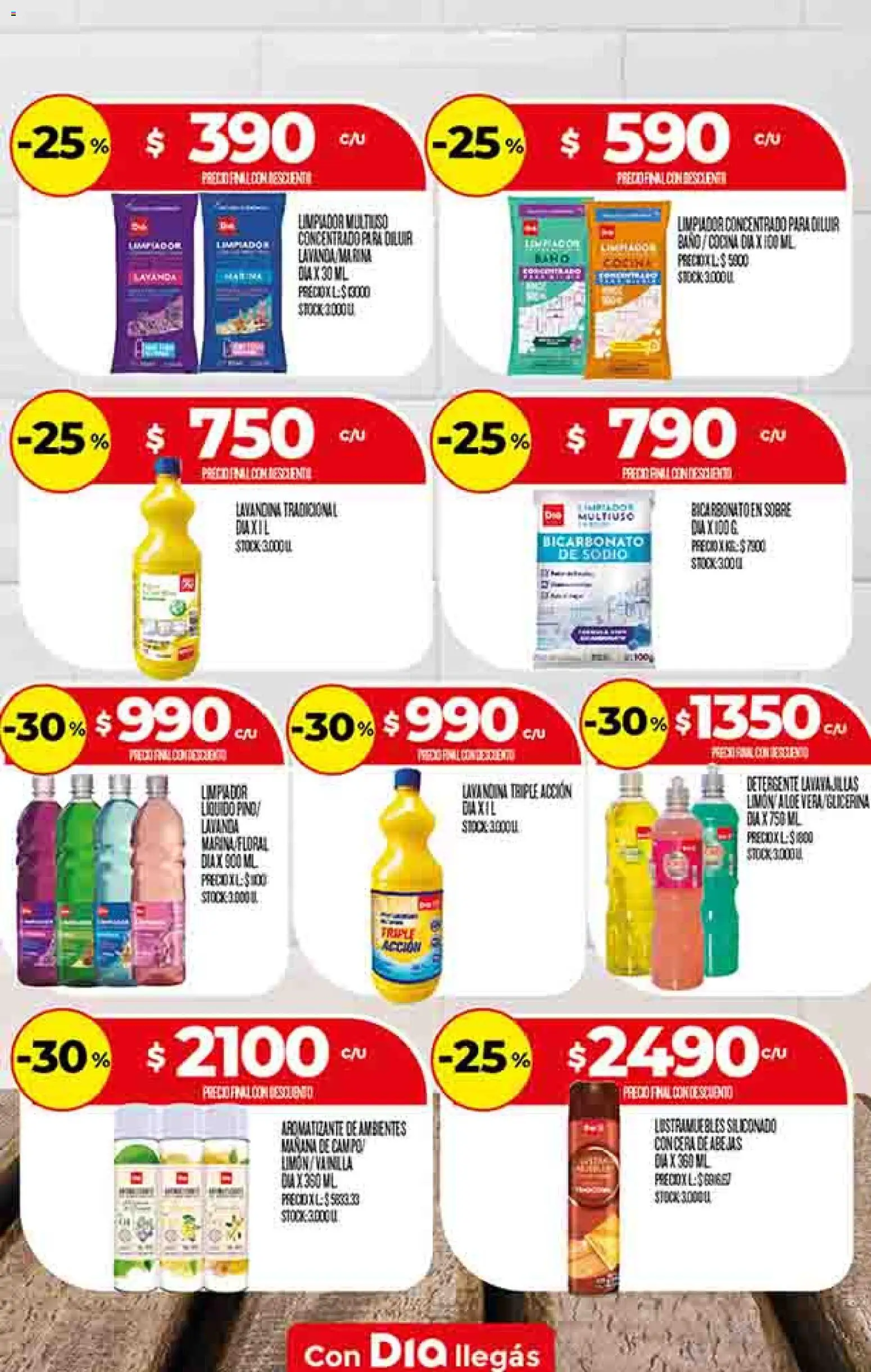 Supermercado DIA Ofertas │ válido desde el 13.05.2026 | Página: 25 | Productos: Lavandina, Cocina, Detergente, Cera