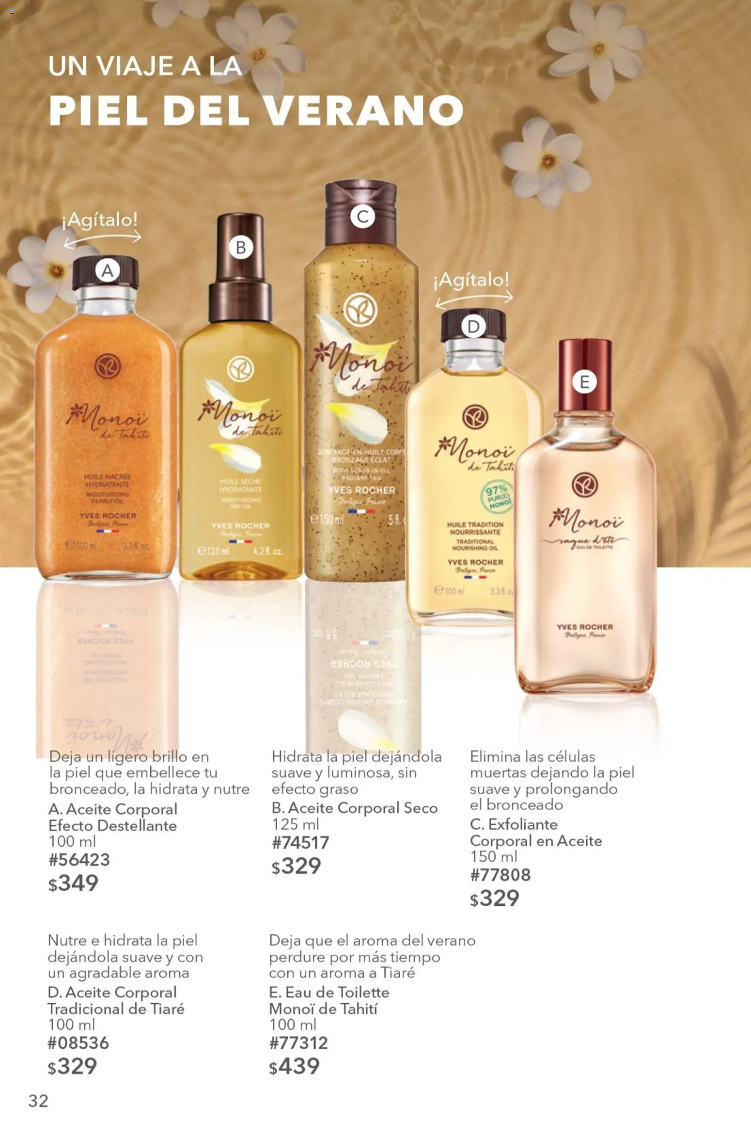 Nuevas ofertas de Yves Rocher válidas en toda la República Mexicana desde el 04/08/2026. ¡Encuentra las mejores ofertas en Yves Rocher campaña 11 2026! | Página: 34 | Productos: Brillo, Aceite, Aceite corporal, Eau de toilette