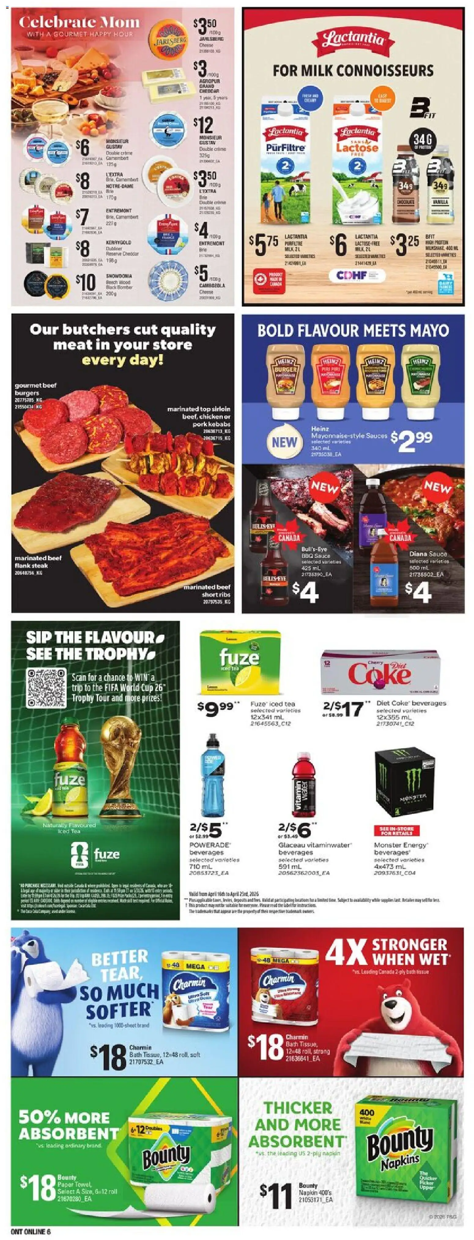 Zehrs flyer valid from May 7, 2026 | Page: 18 | Products: Iced tea, Water, Sauces, Protein
