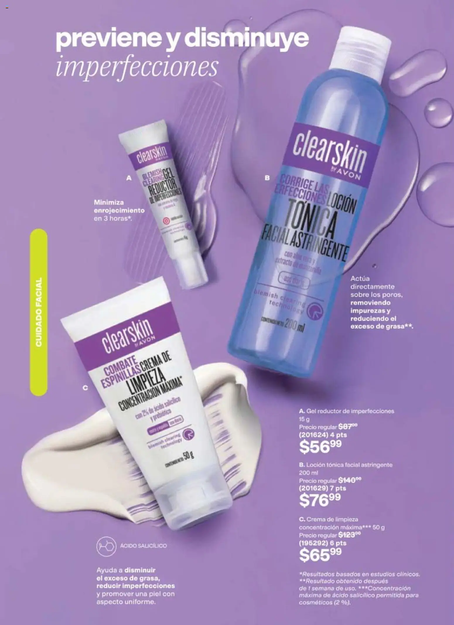 Nuevas ofertas de AVON válidas en toda la República Mexicana desde el 11/09/2026. ¡Encuentra las mejores ofertas en AVON campaña 14 2026! | Página: 126 | Productos: Crema de limpieza, Crema, Loción, Aloe Vera