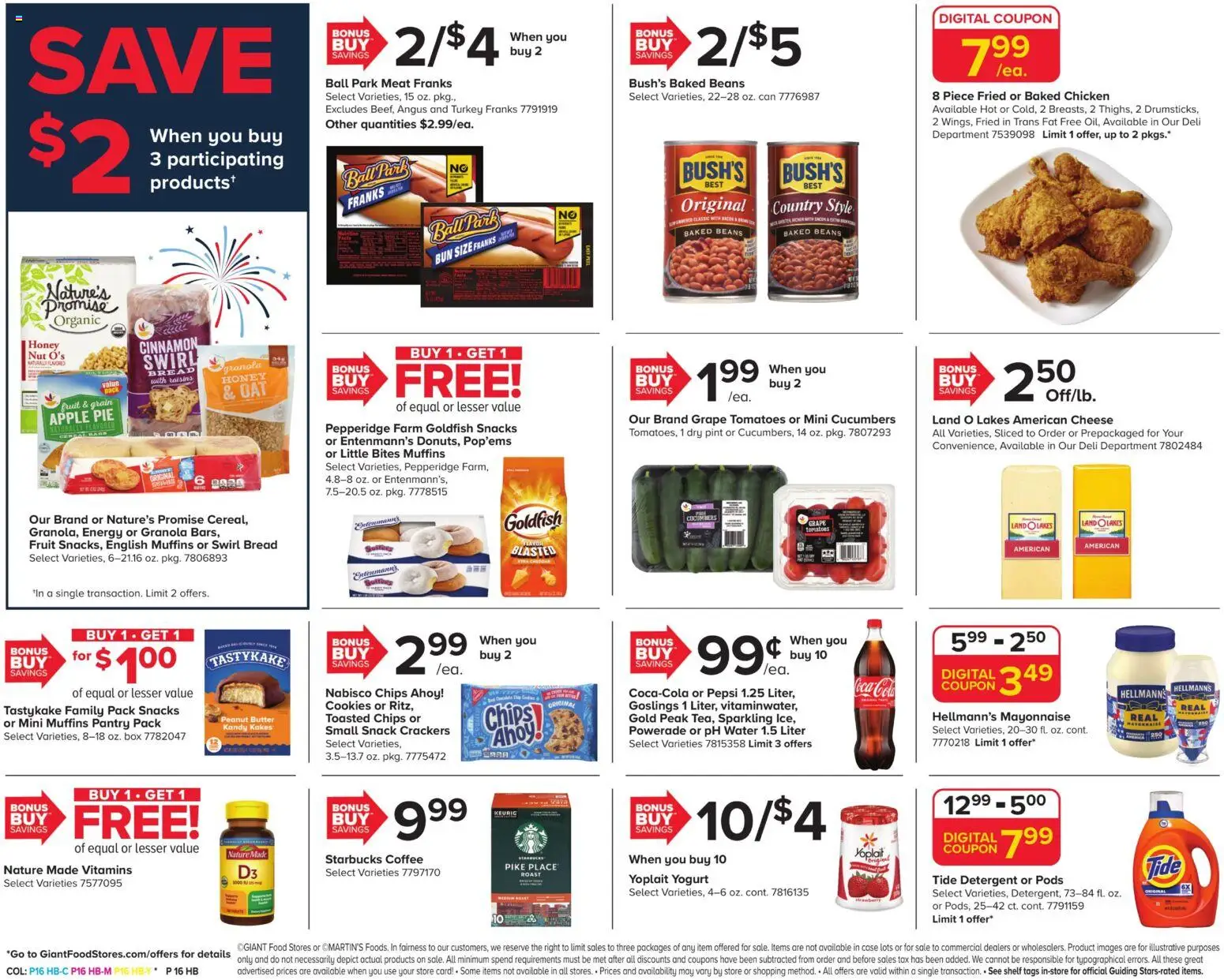 Giant Weekly Ad - valid from 07/03/2026 | Page: 5 | Products: Butter, Bread, Water, Apple Pie