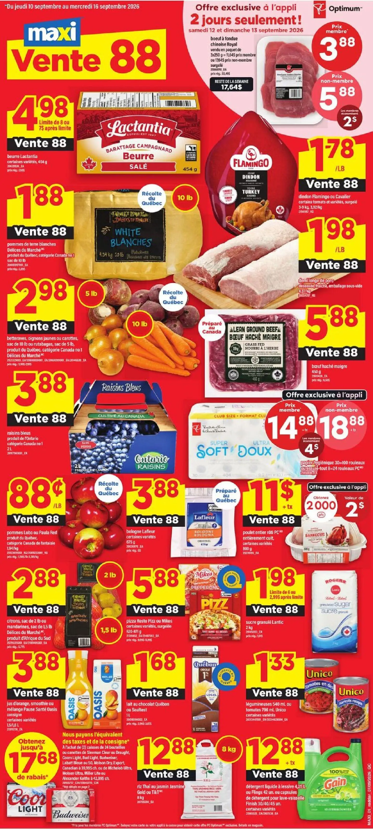 Maxi flyer valid from Sep 10, 2026 | Page: 1