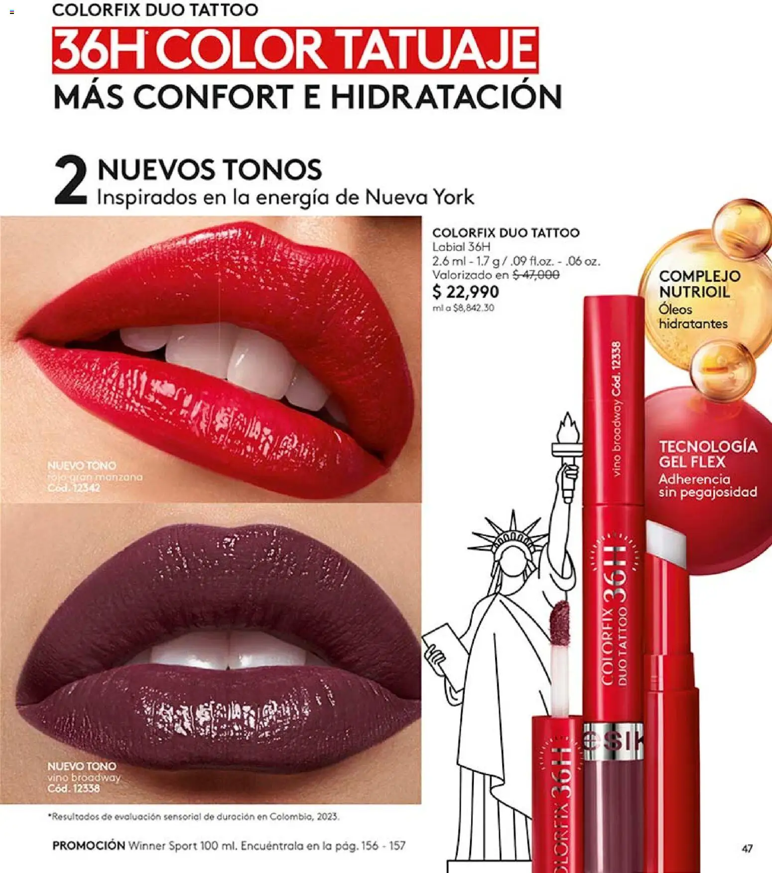 Ésika revista - valida desde el 17/07/2026 | Página: 47 | Productos: Manzana, Vino