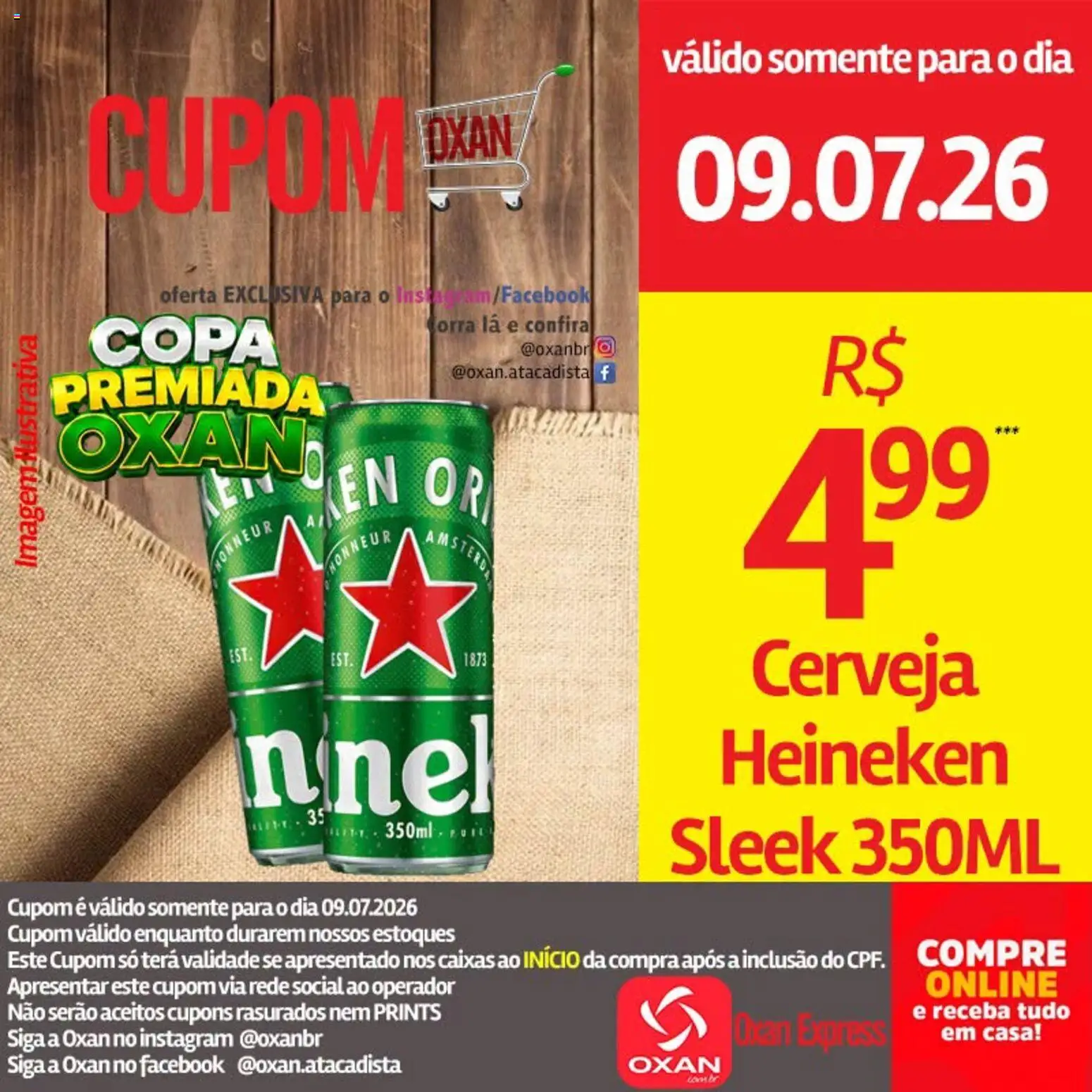 Oxan Atacadista Folheto - válido de 09/07/2026 | Página: 18 | Produtos: Cerveja, Copa, Heineken