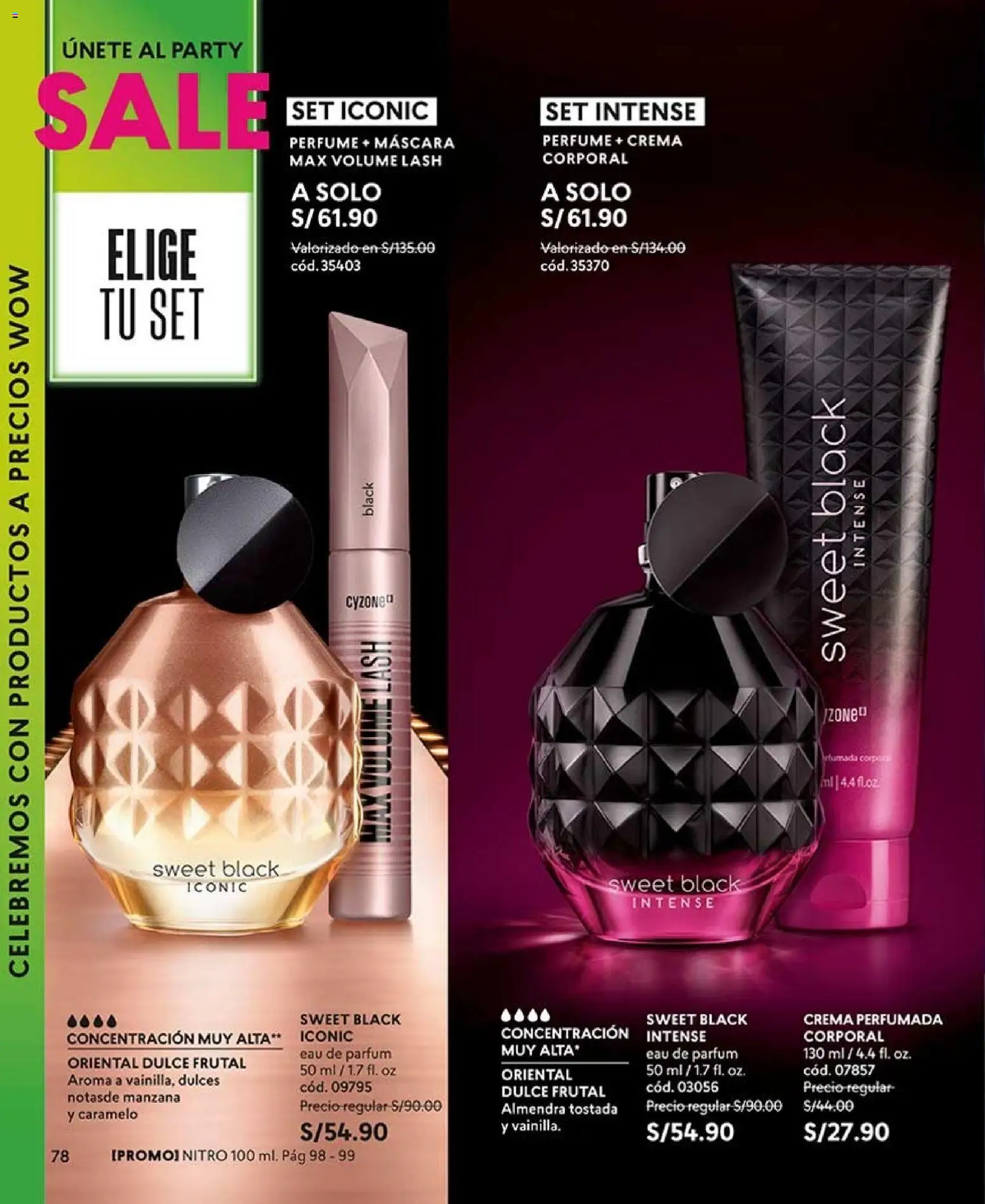 Catálogo CyZone válido desde 20/06/2026 | Página: 90 | Productos: Máscara, Crema, Perfume