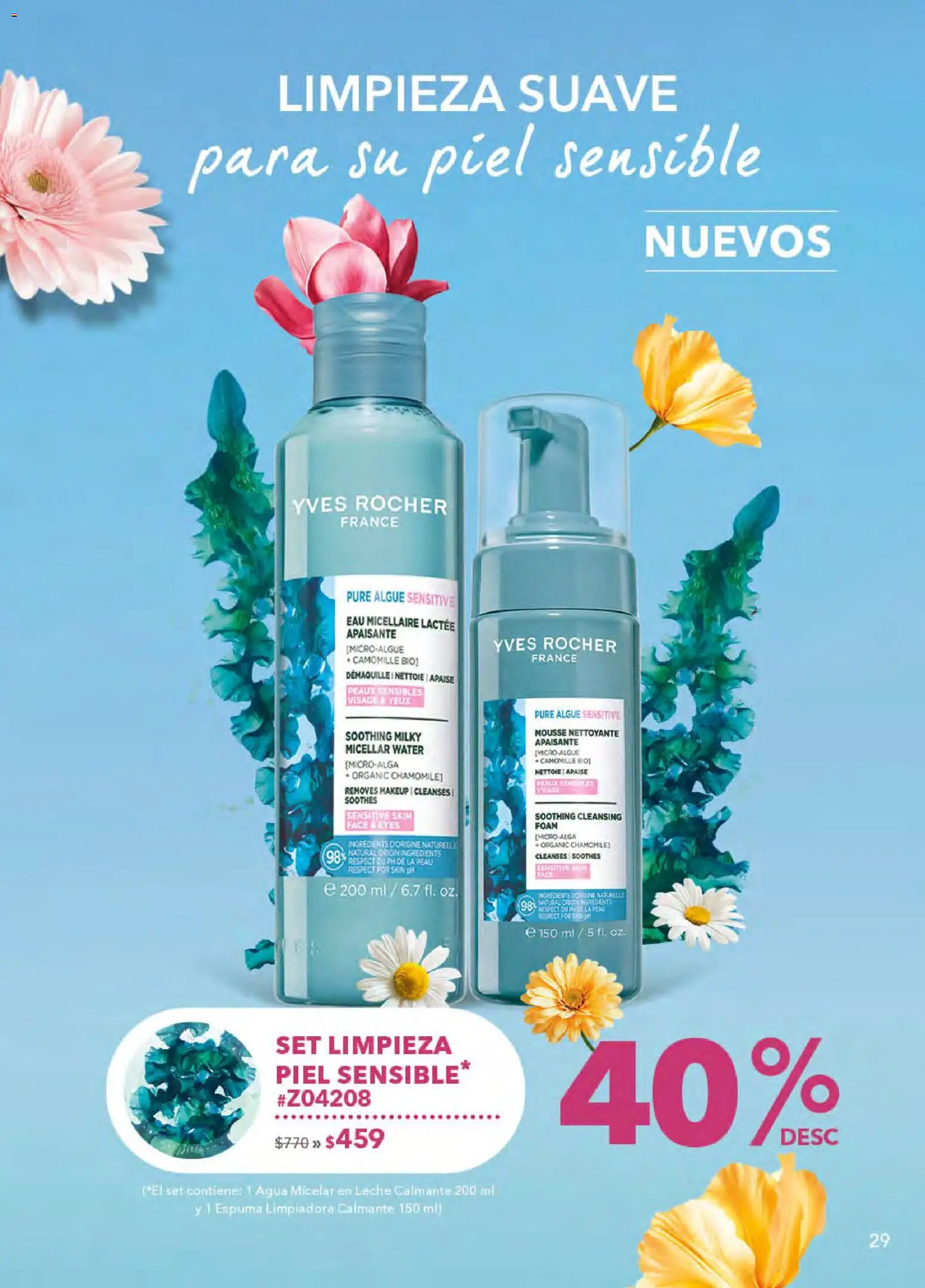 Nuevas ofertas de Yves Rocher válidas en toda la República Mexicana desde el 21.04.2026. ¡Encuentra las mejores ofertas en Yves Rocher campaña 6 2026! | Página: 29 | Productos: Agua, Leche, Espuma, Agua micelar