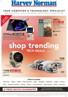 Preview of Harvey Norman Computers Shop trending Tech Deals - valid from 15/10/2026