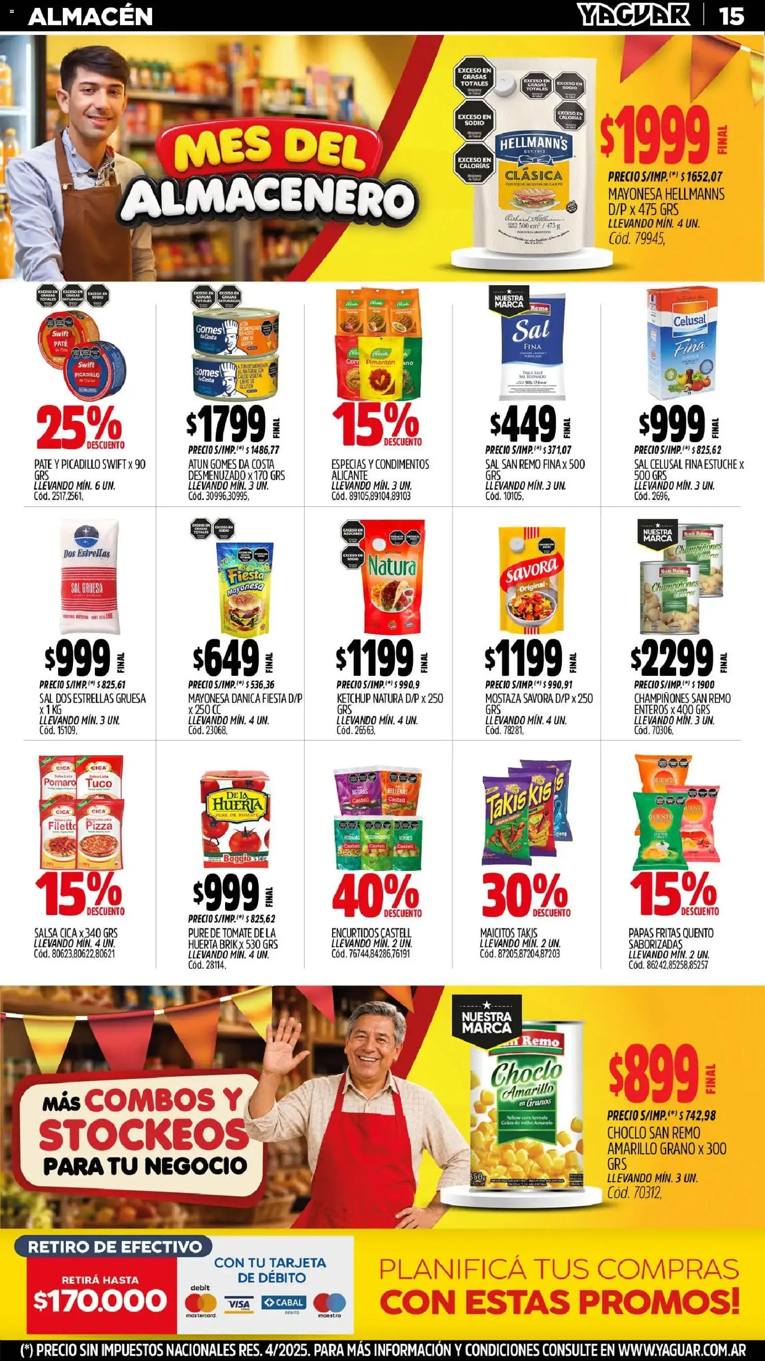 Yaguar - Oferta Semanal Misiones │ válido desde el 31/08/2026 | Página: 15 | Productos: Mostaza, Paté, Huevos, Picadillo