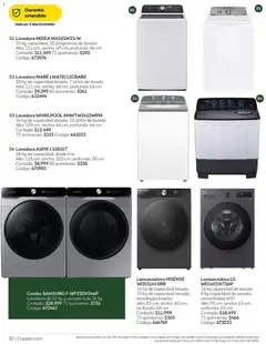 Vista previa de Coppel catálogo Ganamos, nuevo folleto de la tienda, válido en México a partir del 01.05.2026 | Página: 30 | Productos: Secadora, Lavadora, Té