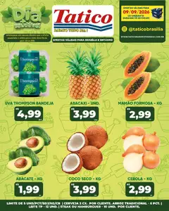 Tatico ofertas do Dia - Pré-Visualização do folheto da loja Tatico, válido de 09/09/2026 | Página: 18 | Produtos: Coco, Cebola, Leite, Mamão