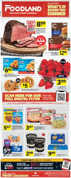 Preview of Foodland weekly flyer / circulaire from shop Foodland valid from 04.06.2026