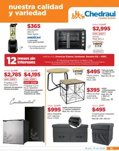 Vista previa de Chedraui folleto Festival marca propia, nuevo folleto de la tienda, válido en México a partir del 29/09/2026 | Página: 19 | Productos: Horno, Frigobar, Organizador, Mesa