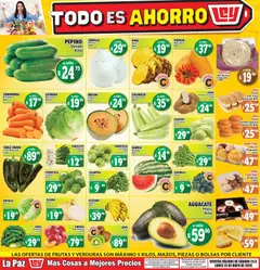 Vista previa de Casa Ley folleto Las ofertas de frutas y verdunas La Paz, nuevo folleto de la tienda, válido en México a partir del 23.05.2026