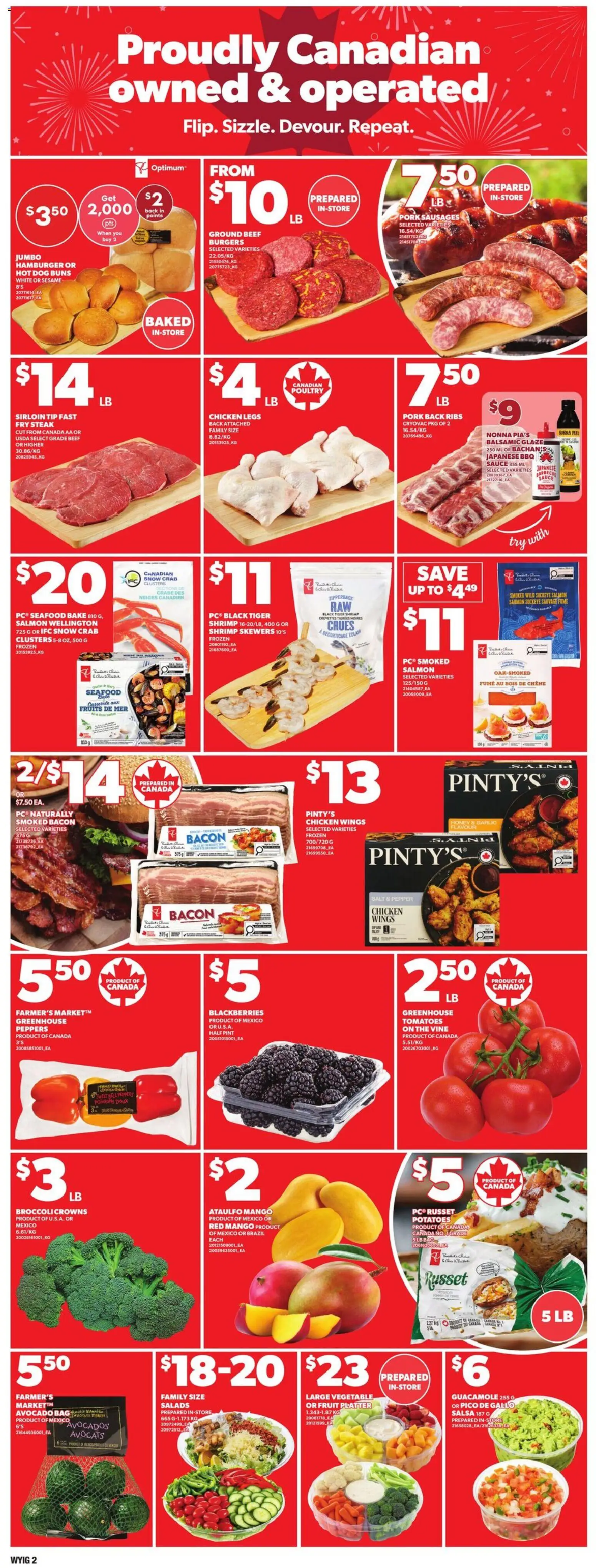 Loblaws flyer valid from Jun 25, 2026 | Page: 4 | Products: Chicken wings, Chicken, Pork, Tomatoes