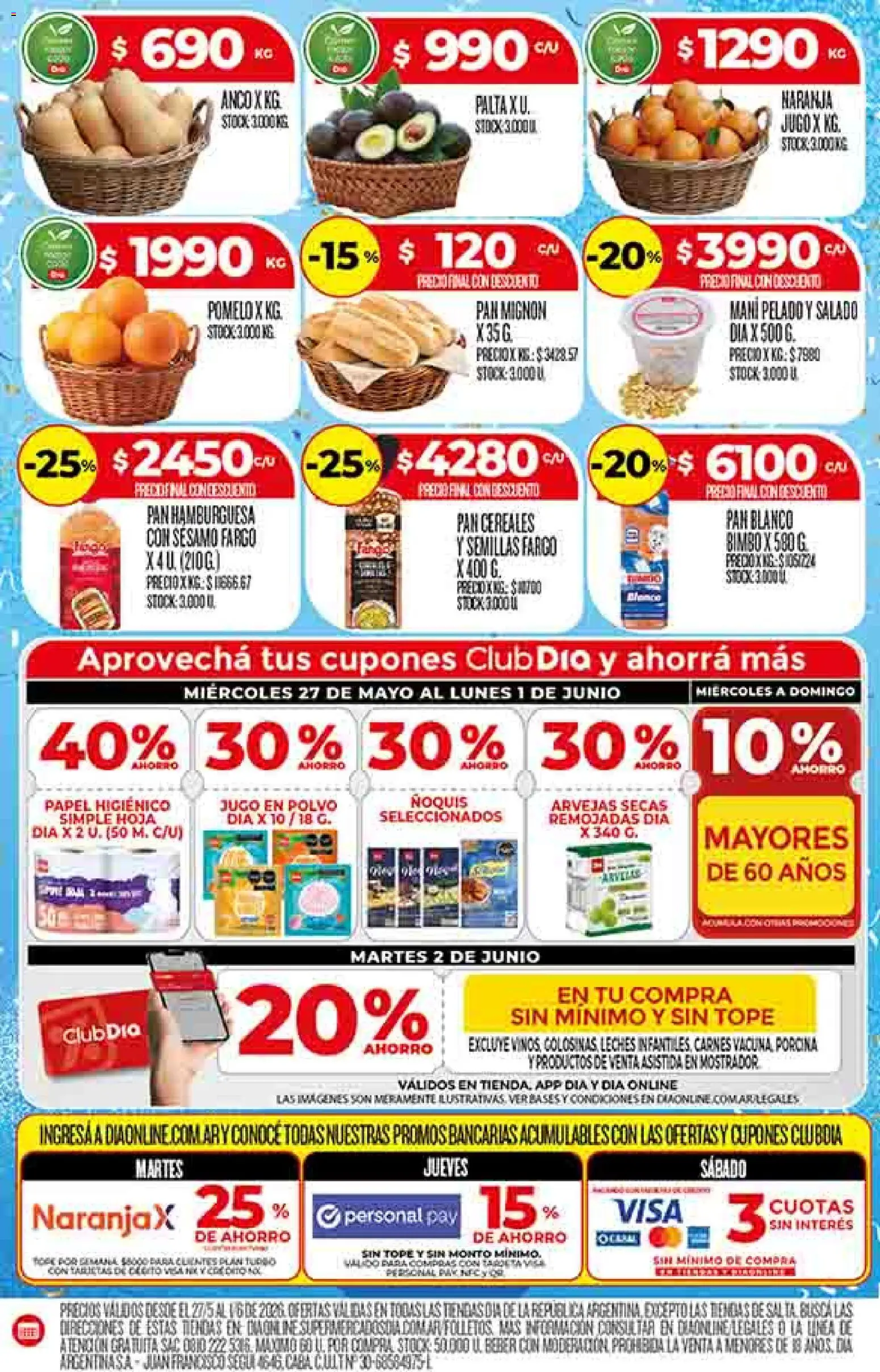 Dia - Ofertas │ válido desde el 27.05.2026 | Página: 16 | Productos: Polvo, Pomelo, Palta, Semillas