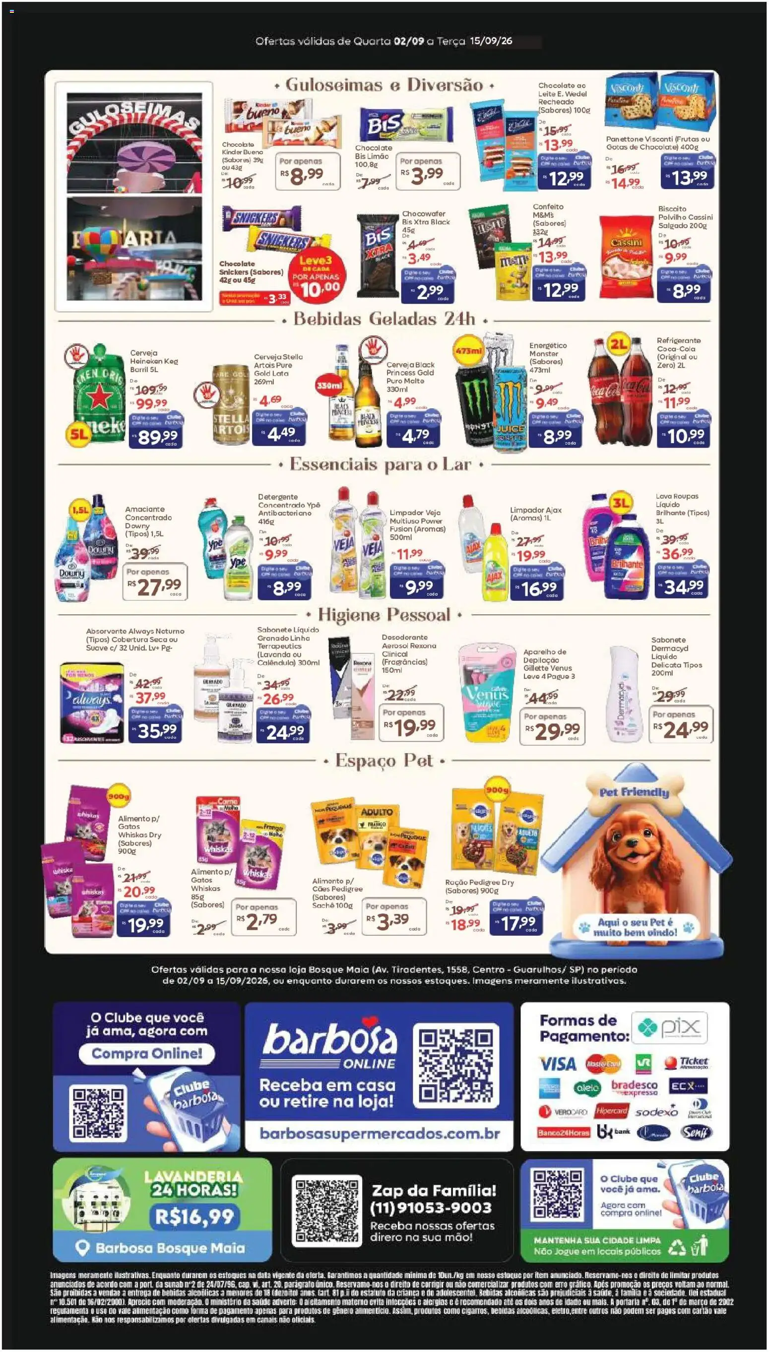 Barbosa Supermercados Folheto - válido de 02/09/2026 | Página: 4 | Produtos: Frutas, Leite, Cerveja, Refrigerante
