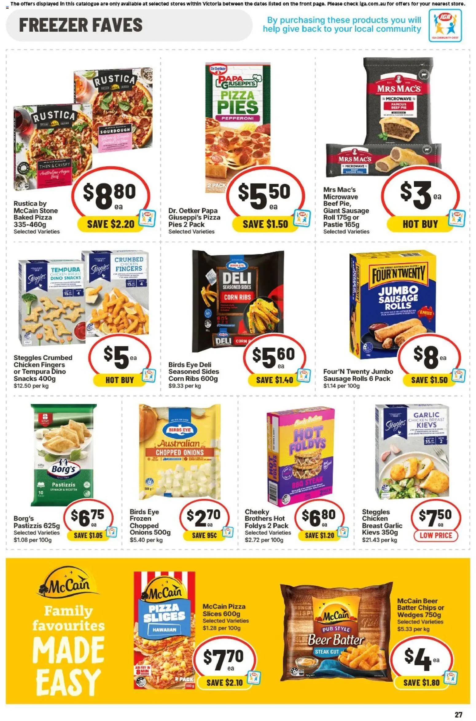 IGA catalogue - valid from 17.06.2026 | Page: 24 | Products: Chips, Steak, Pies, Microwave