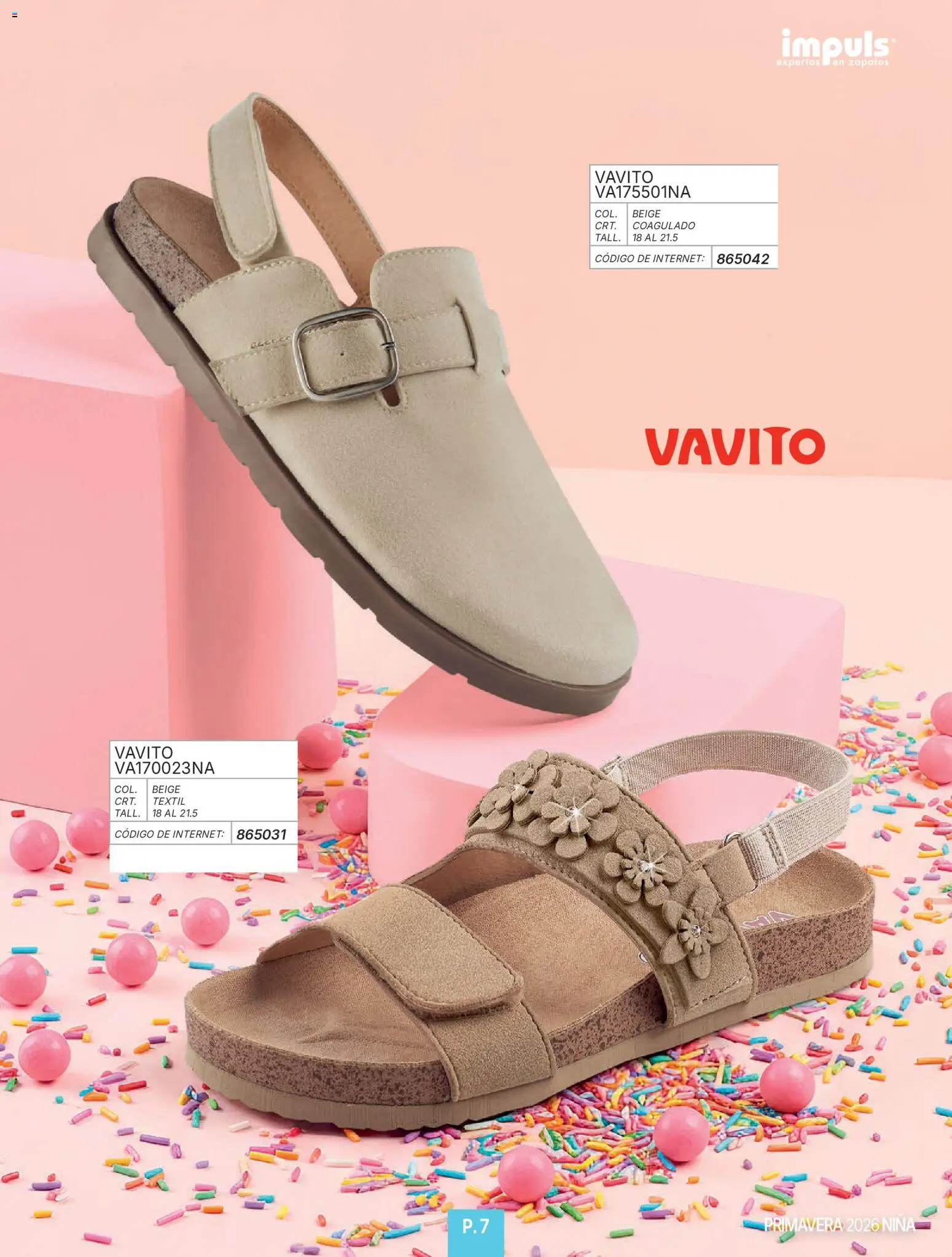 Nuevas ofertas de Impuls válidas en toda la República Mexicana desde el 01/01/2026. ¡Encuentra las mejores ofertas en Impuls catálogo Niña! | Página: 9 | Productos: Zapatos
