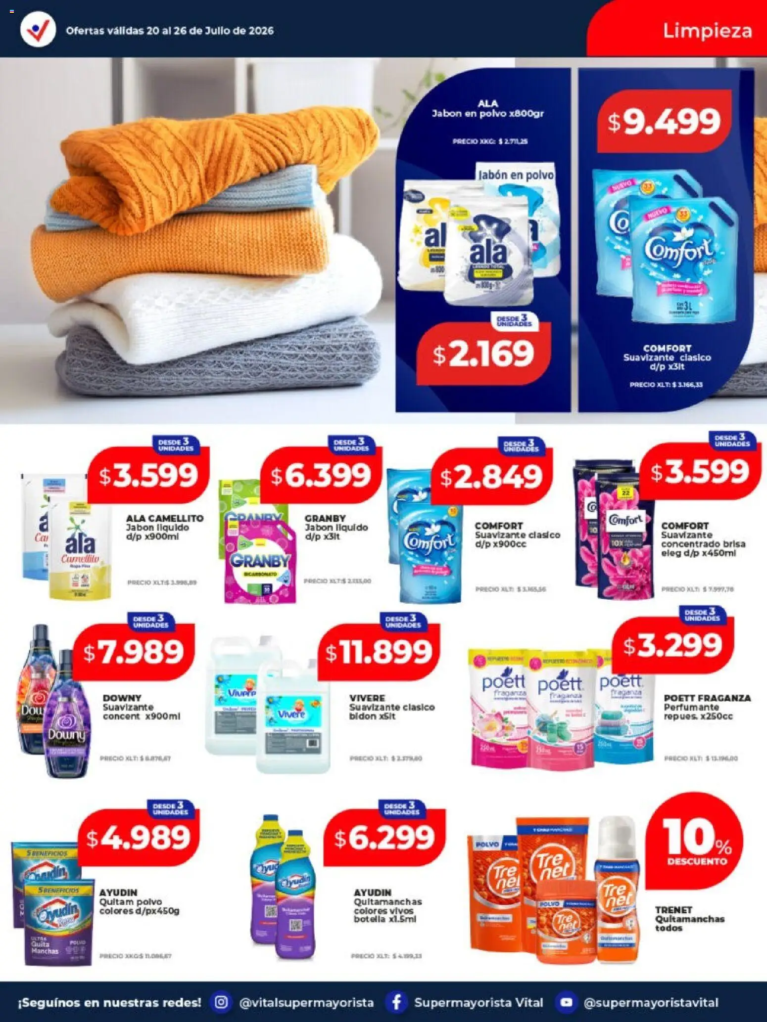 Vital - Ofertas │ válido desde el 20/07/2026 | Página: 10 | Productos: Polvo, Jabón, Jabón en polvo, Quitamanchas