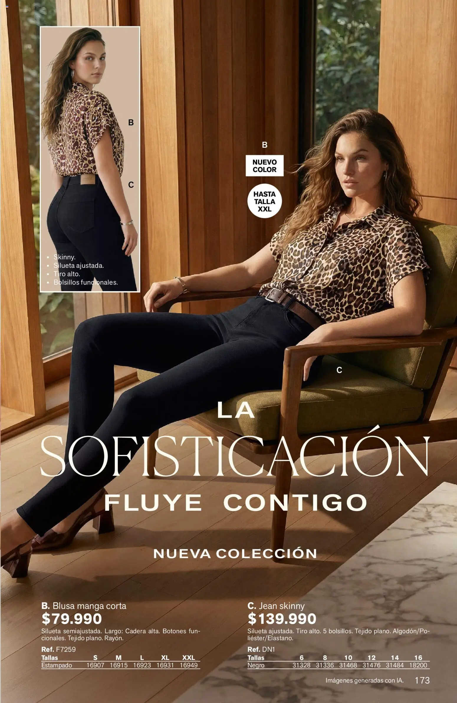 Leonisa revista - valida desde el 24/08/2026 | Página: 173 | Productos: Bolsillos, Jean, Blusa